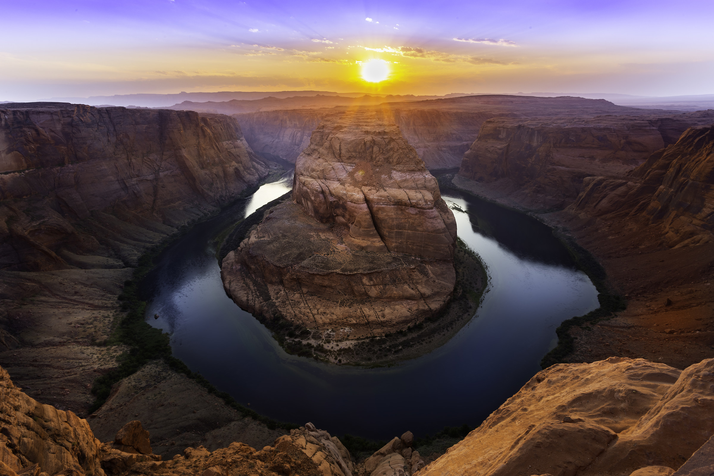 Horseshoe Bend at sunset