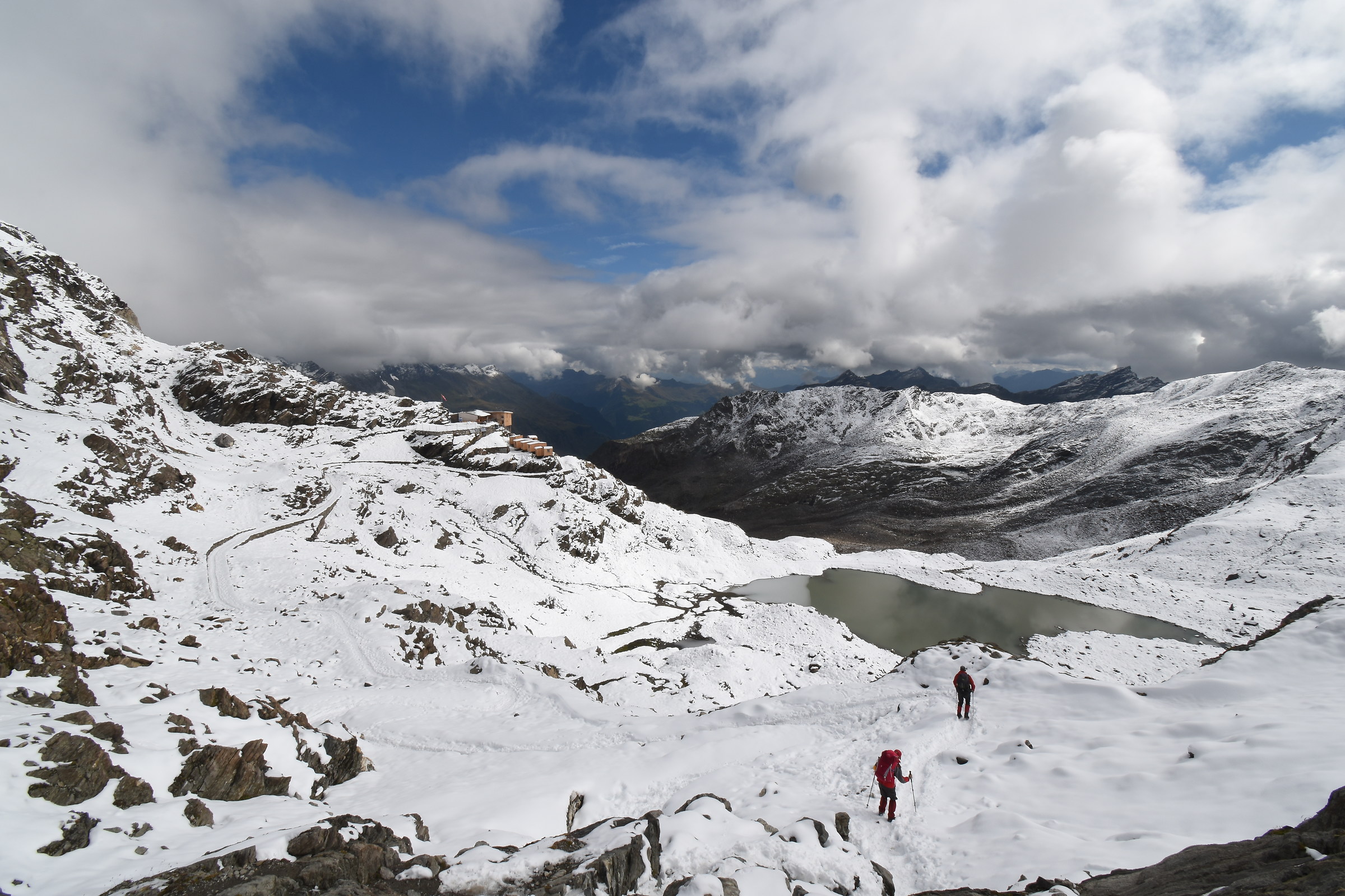 Sky, clouds and snow