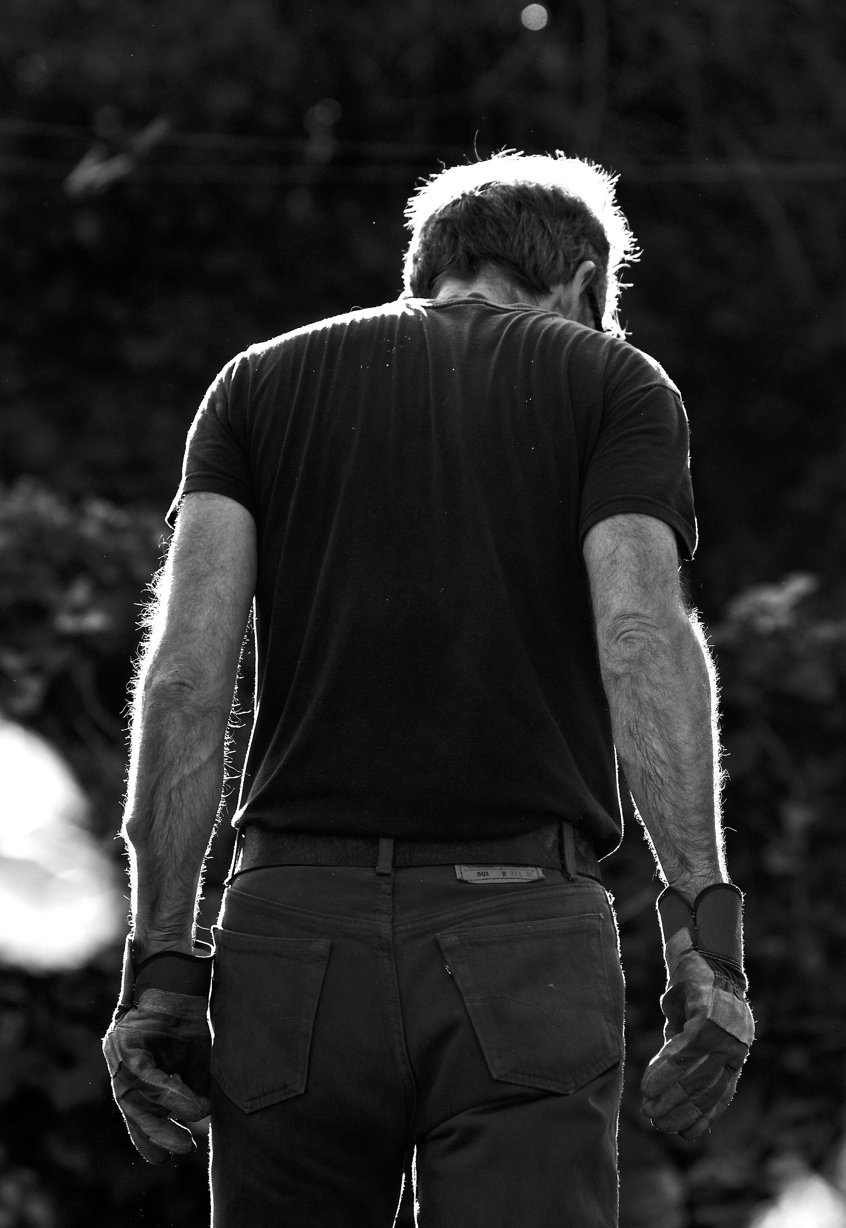 At work in the morning