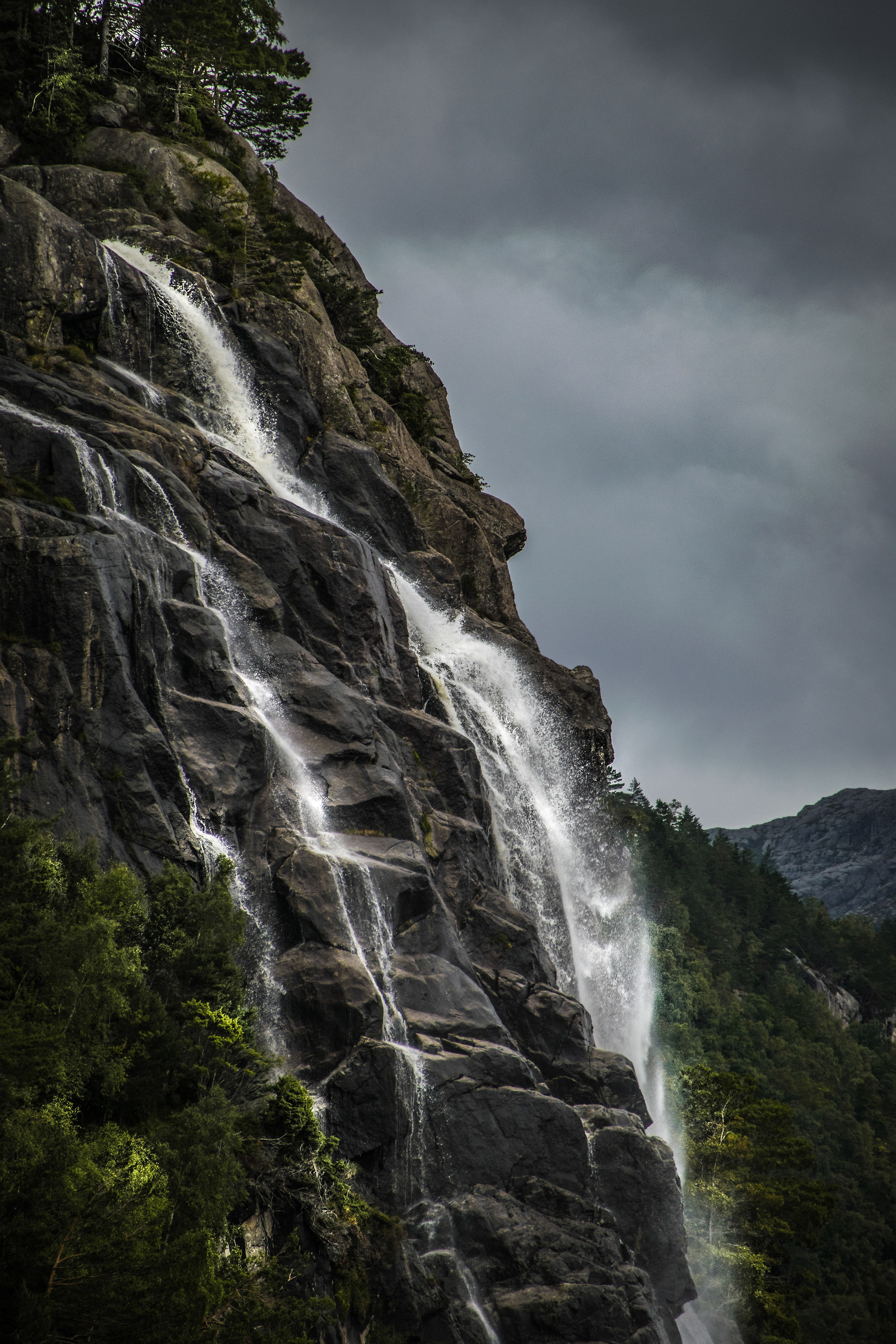 Waterfalls on the Fjordo