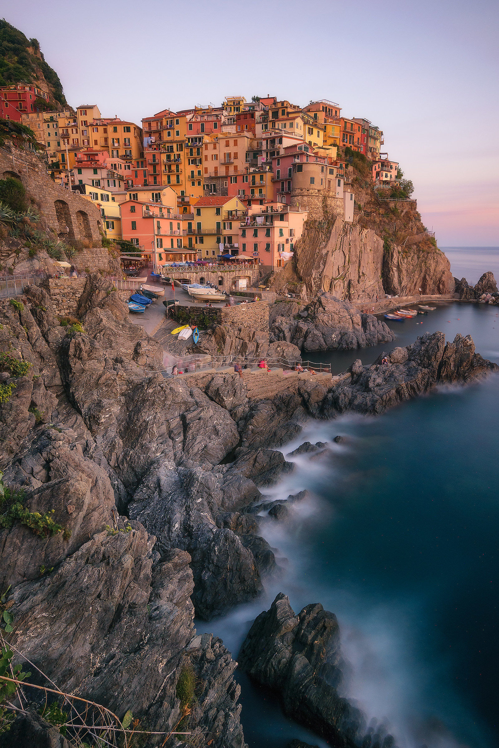 Manarola before the sunset.