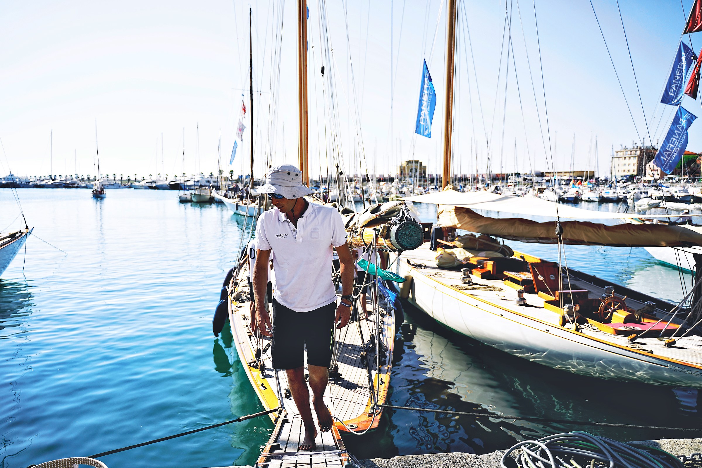 The end of the regatta... the return