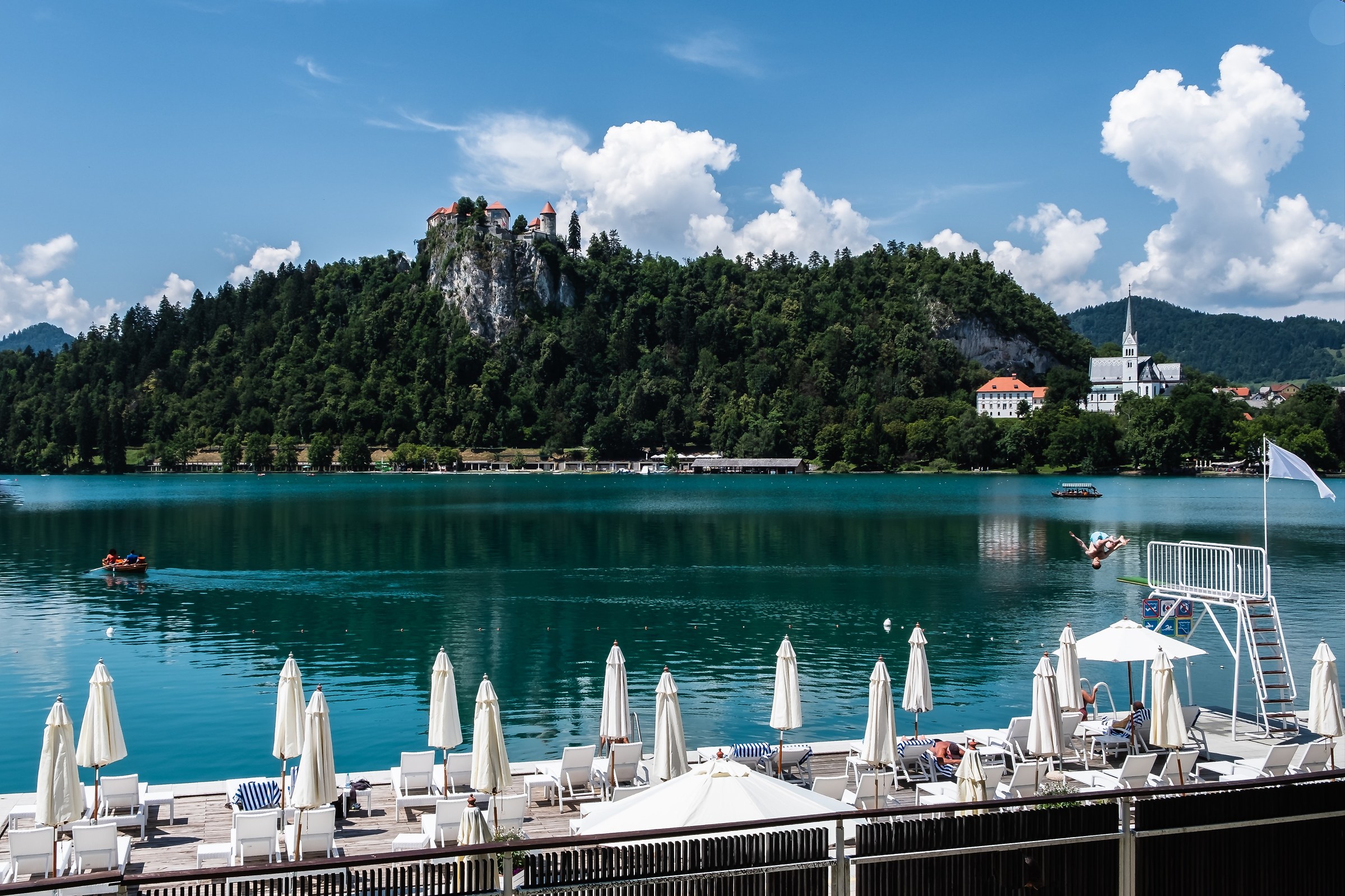 Dip in Lake Bled