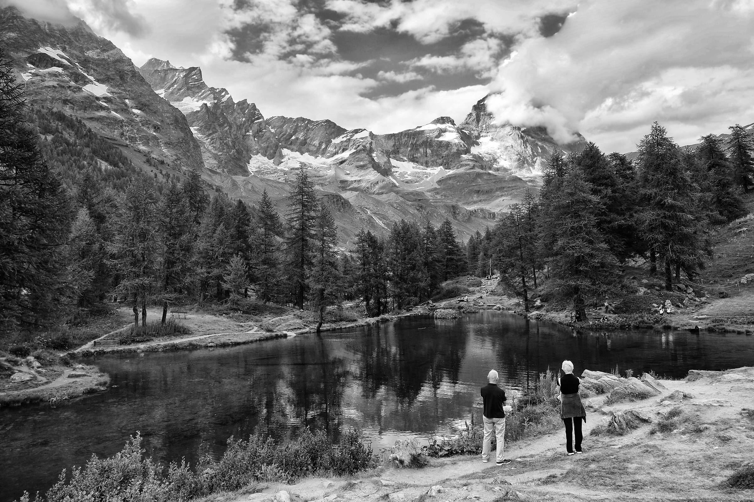 Lago blu di Cervinia