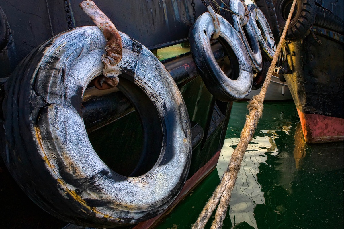 Porto di Volos, in Grecia, dettaglio
