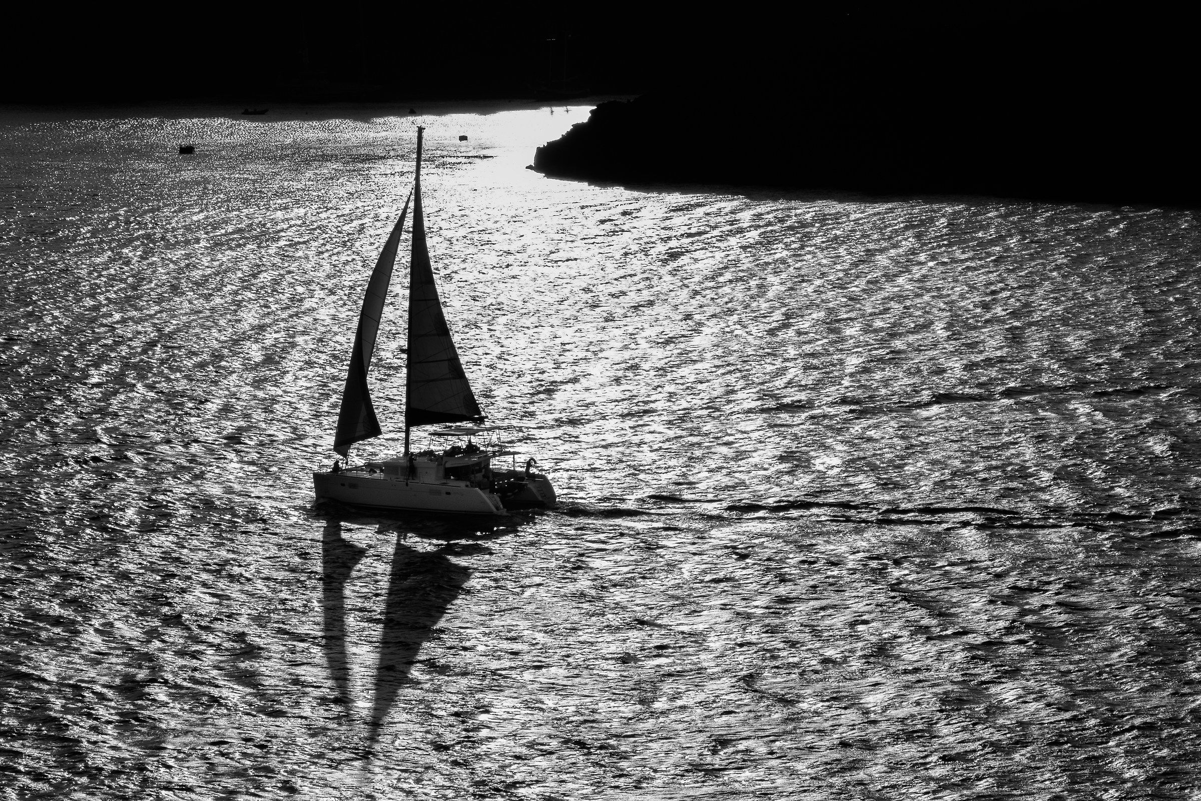 The wind in the stern