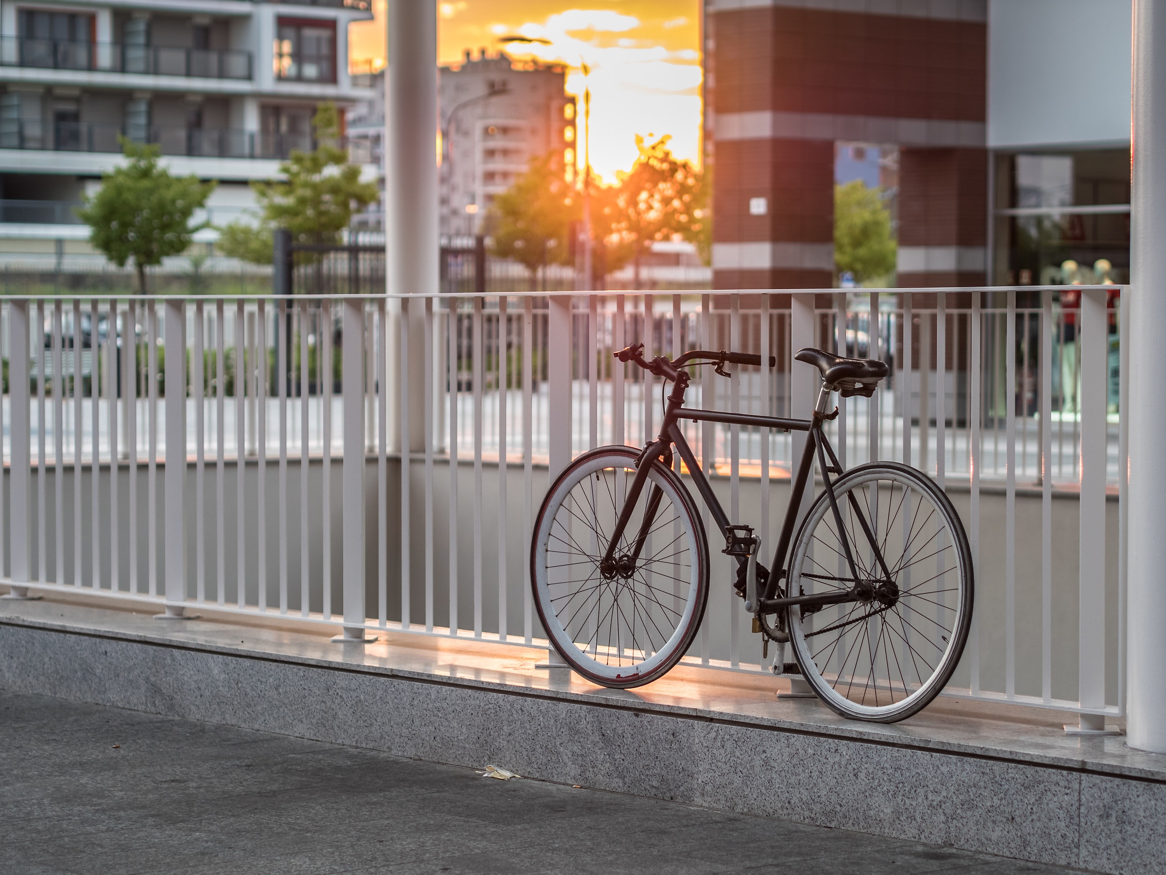 Bicicletta e tramonto