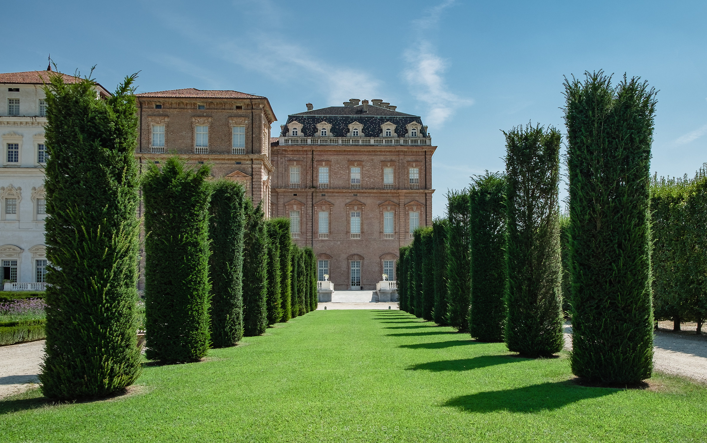 In the gardens of the palace