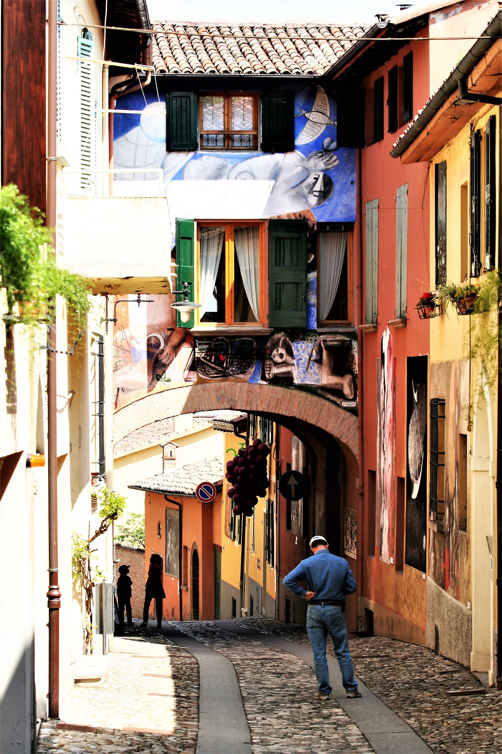 Paintings on the walls of Dozza
