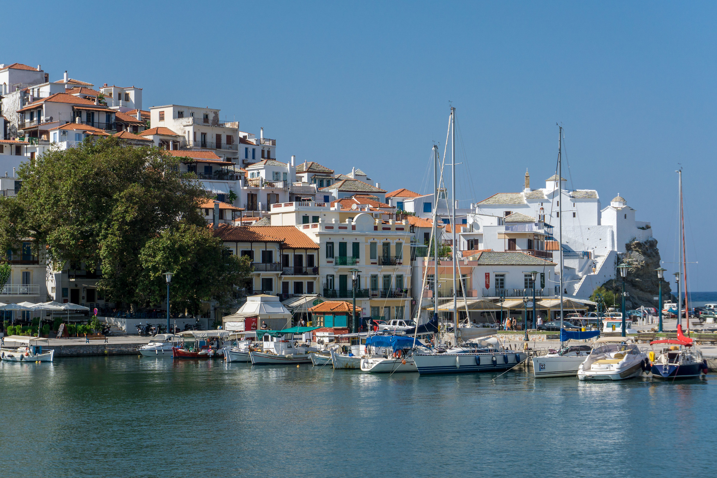 Skopelos the port