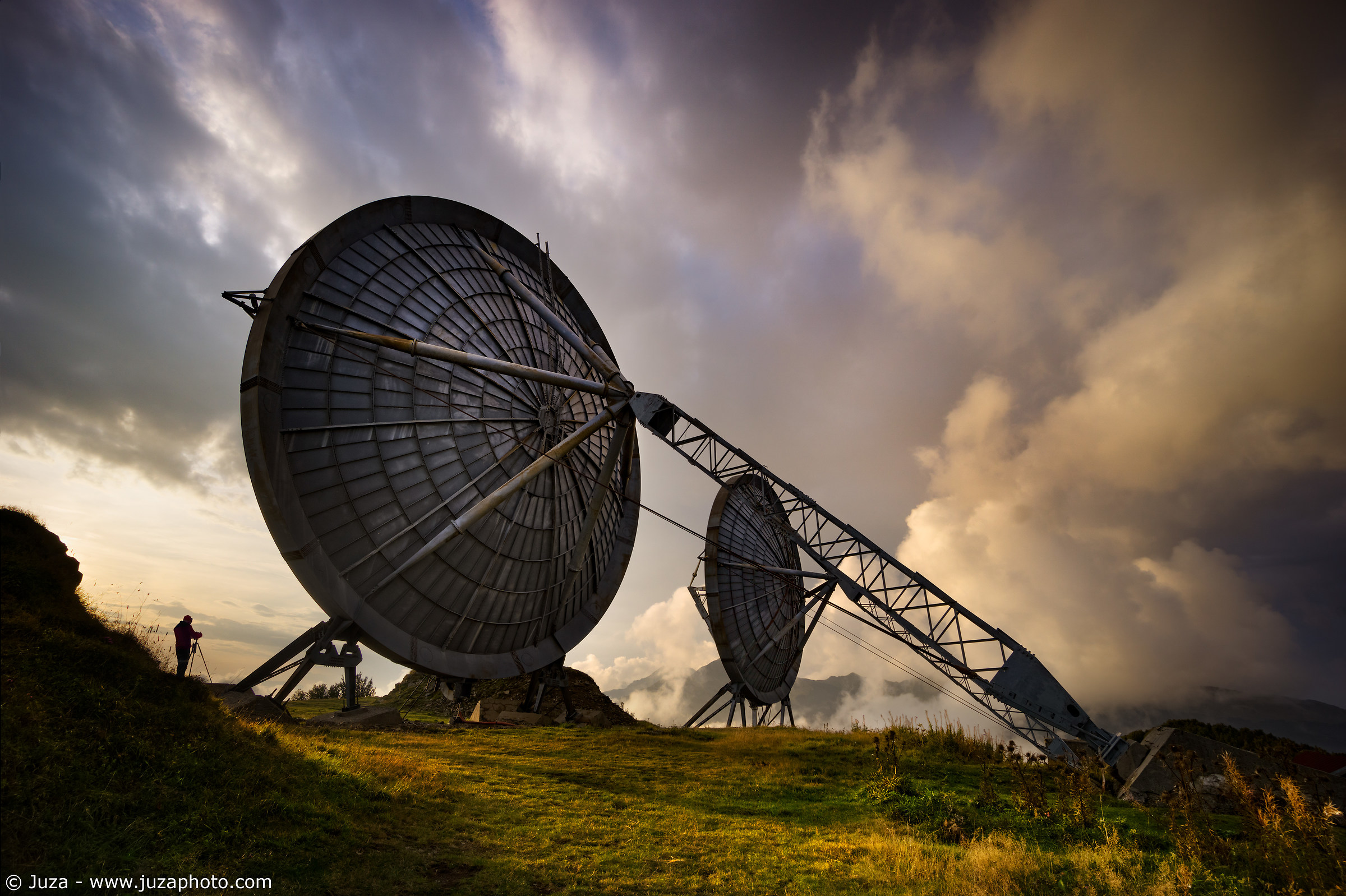 Sunset on the NATO antennas