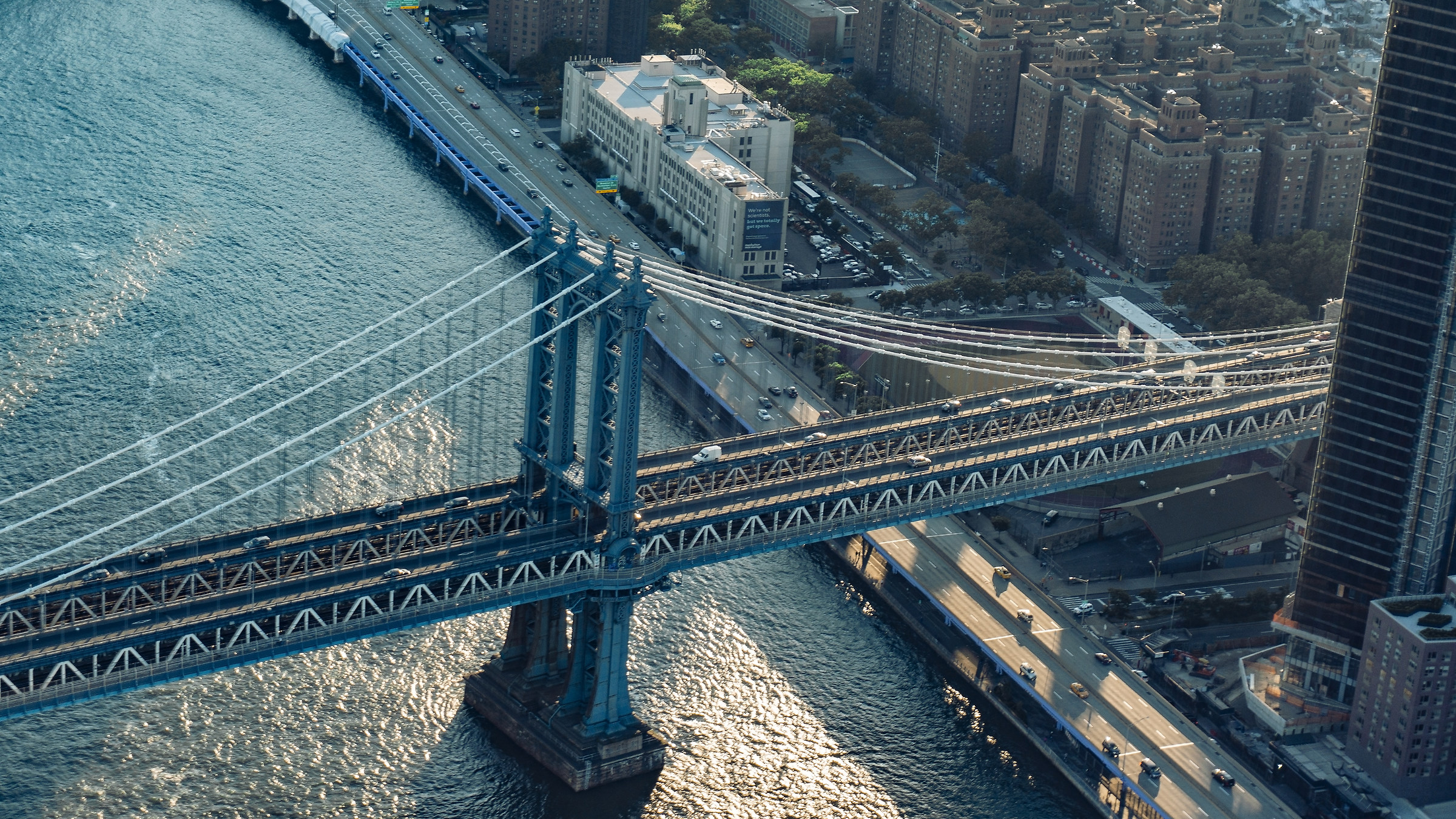 Manhattan Bridge from Flynyon Helicopter