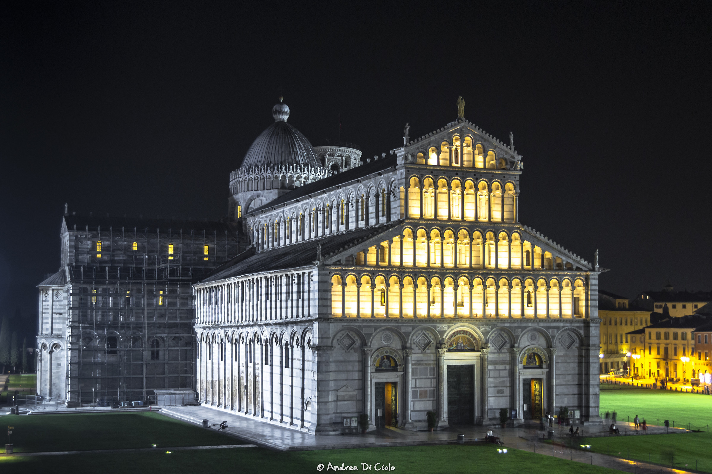 Cathedral of Pisa seen from the walls