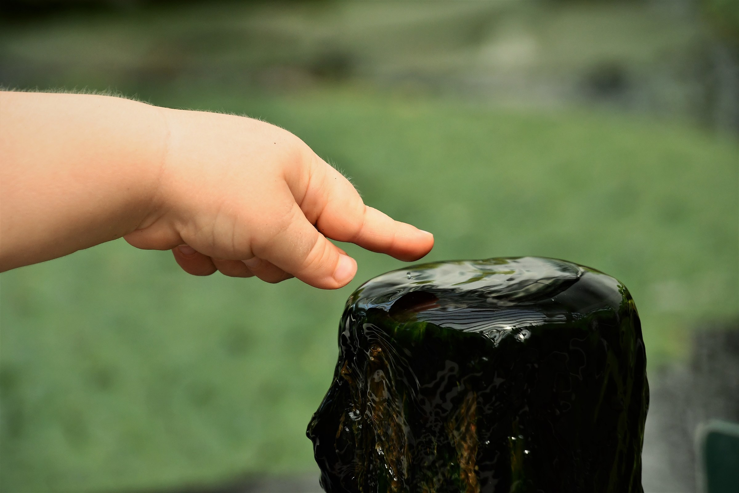 Little hands discovering world. Number 1