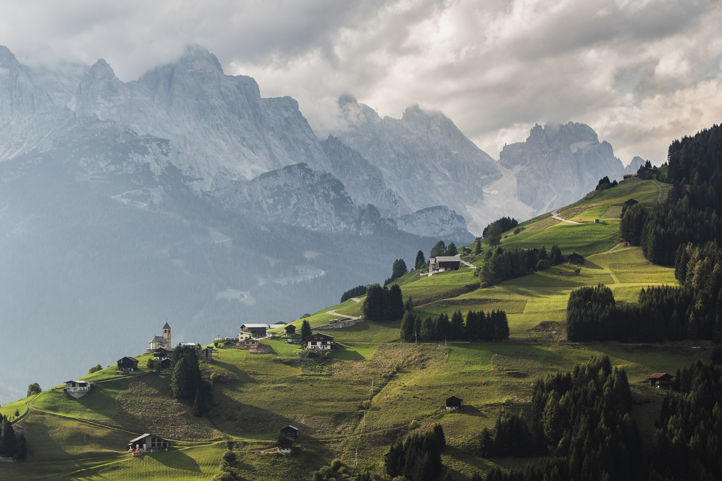 Vista da San Nicolò di Comelico su Candide