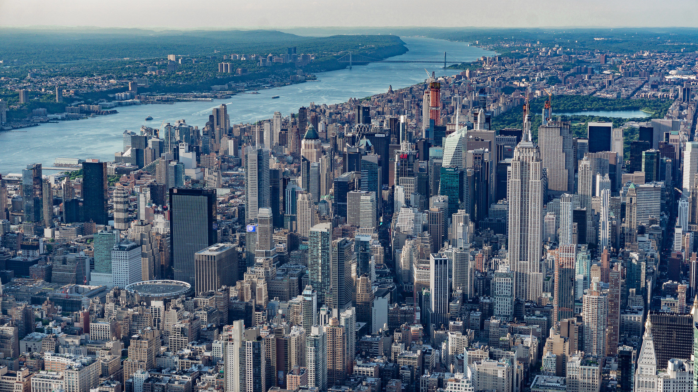Midtown View from Flynyon Helicopter
