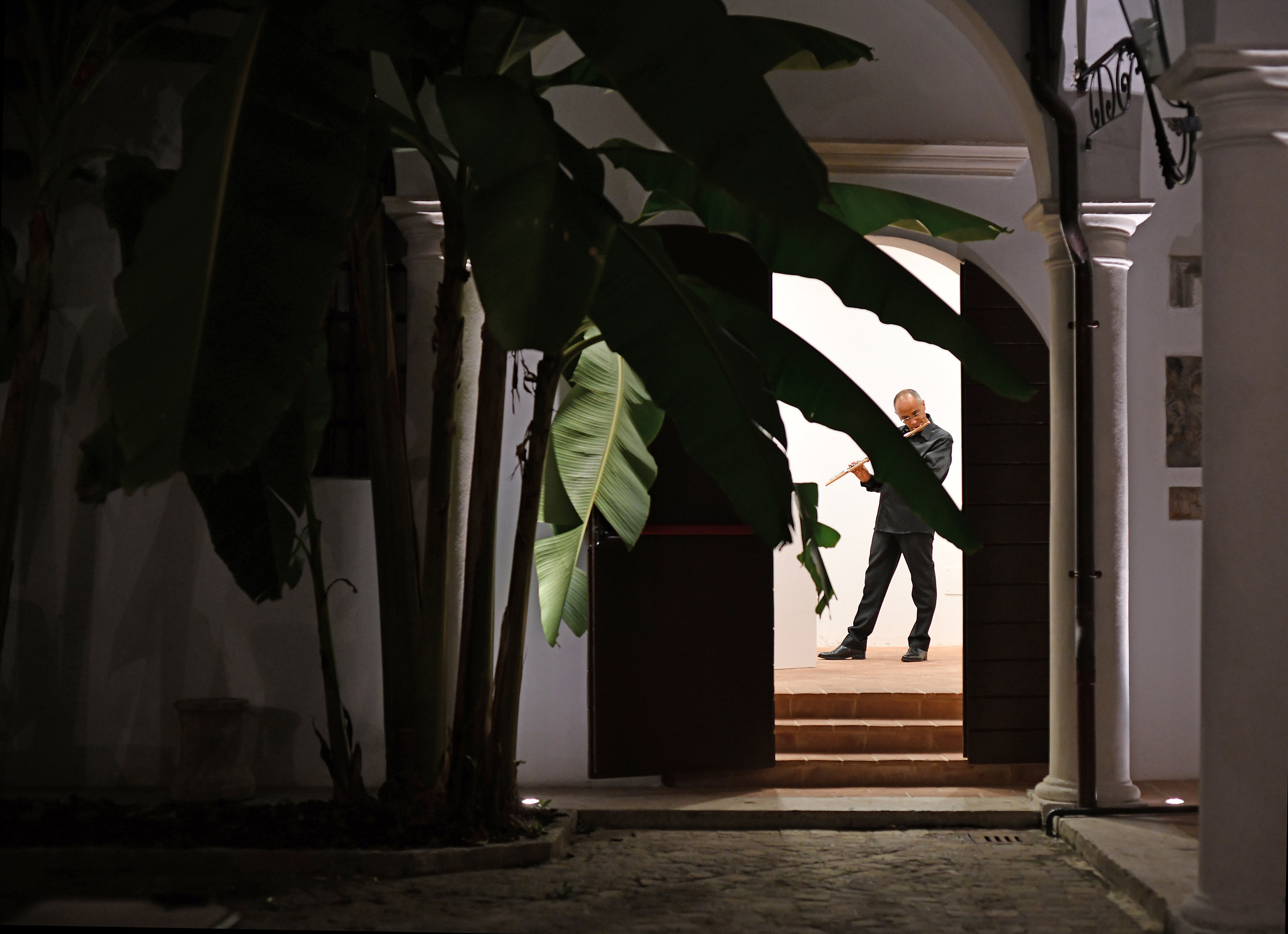 Rehearsals before the concert, flute.