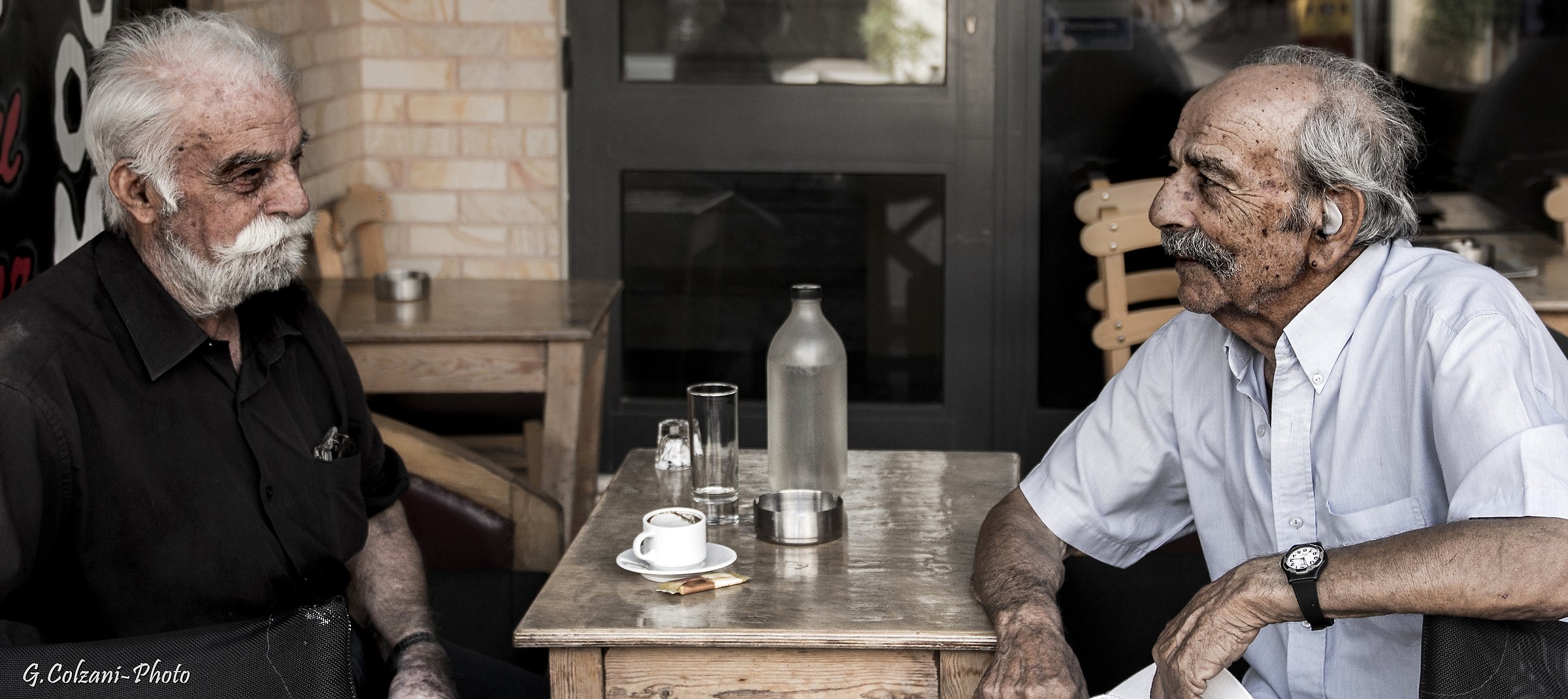 We were 4 friends at the bar