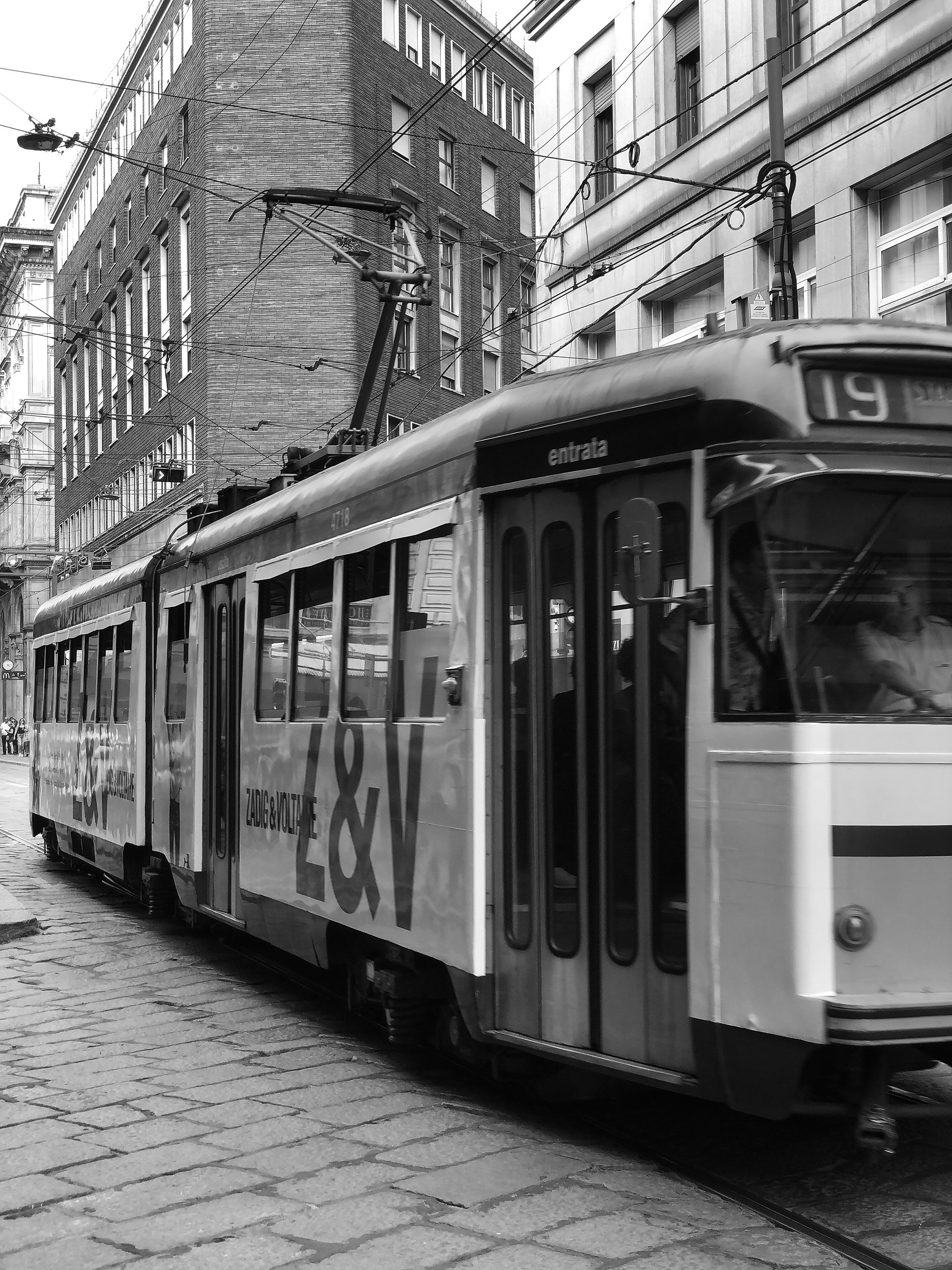 Tram in Milan...