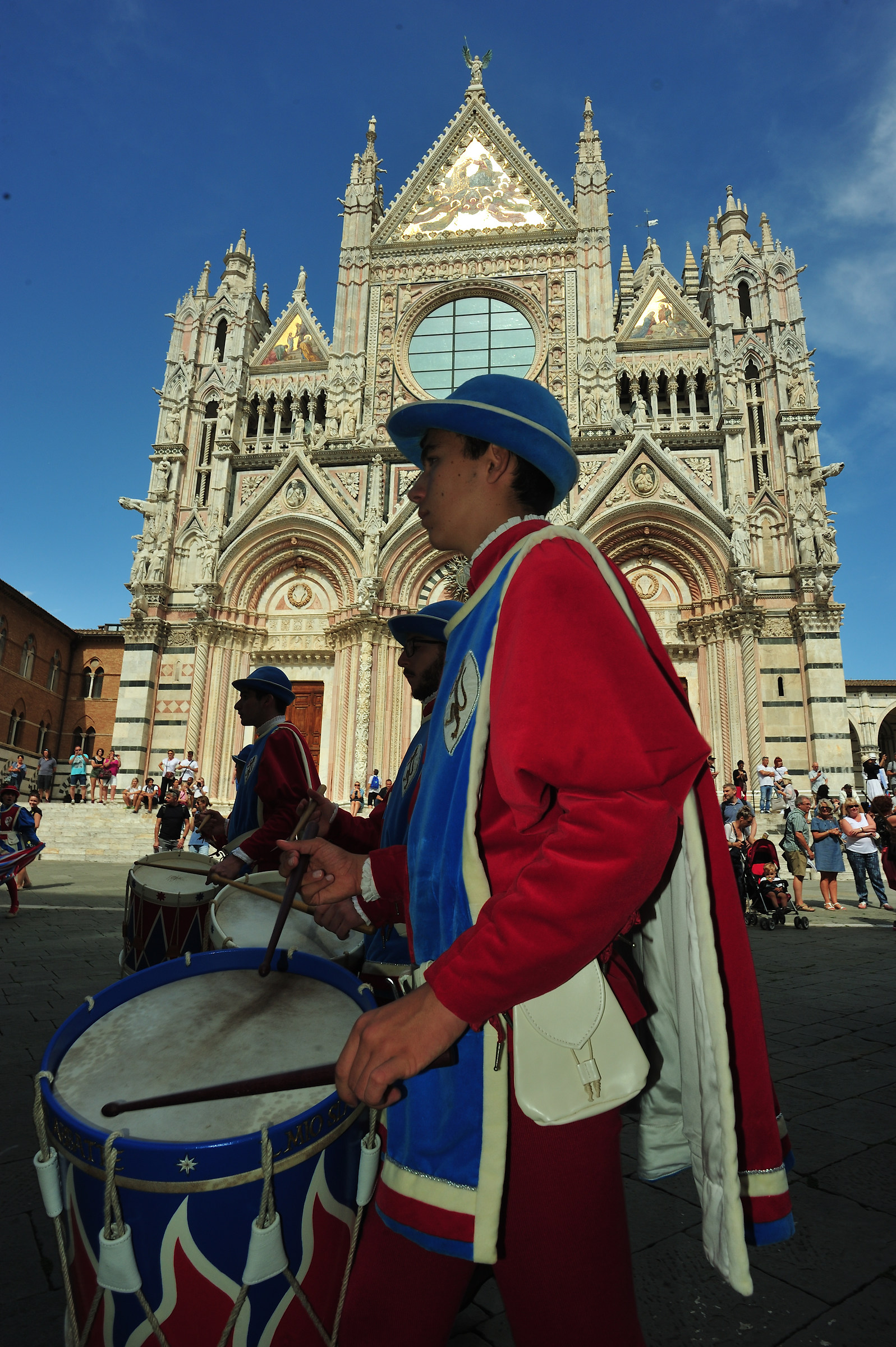 In front of the Duomo of Siena...