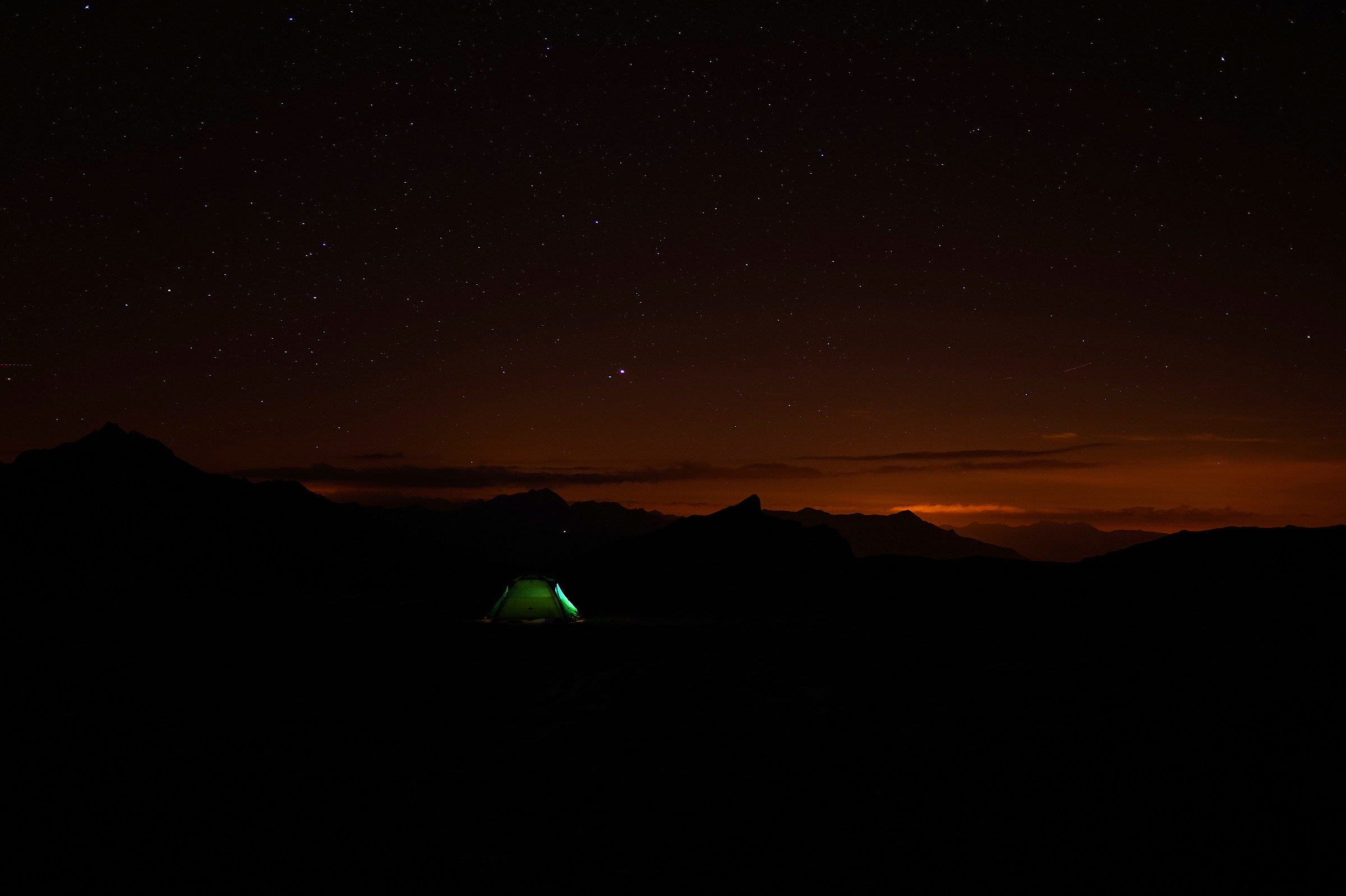 A 2600 mt, sotto le stelle