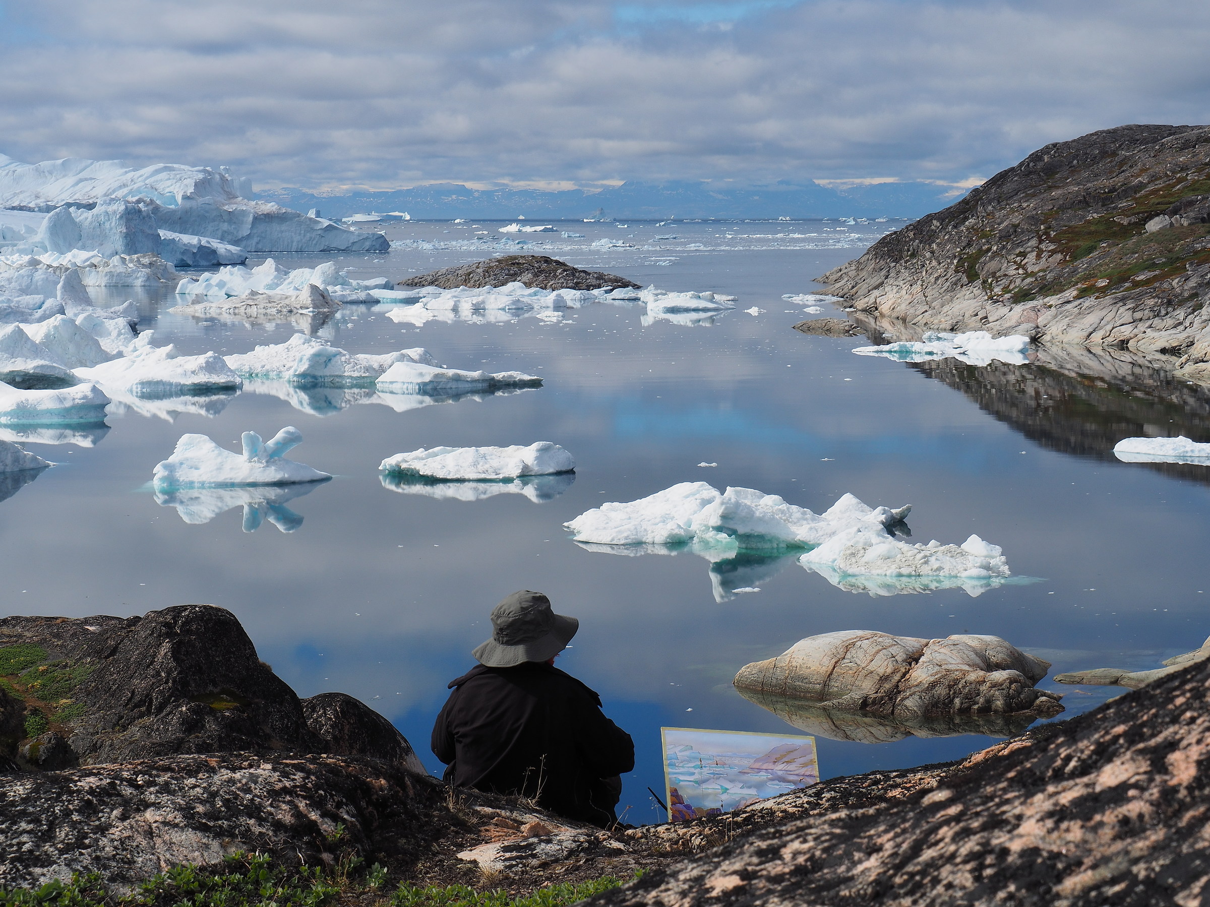 il pittore e gli iceberg