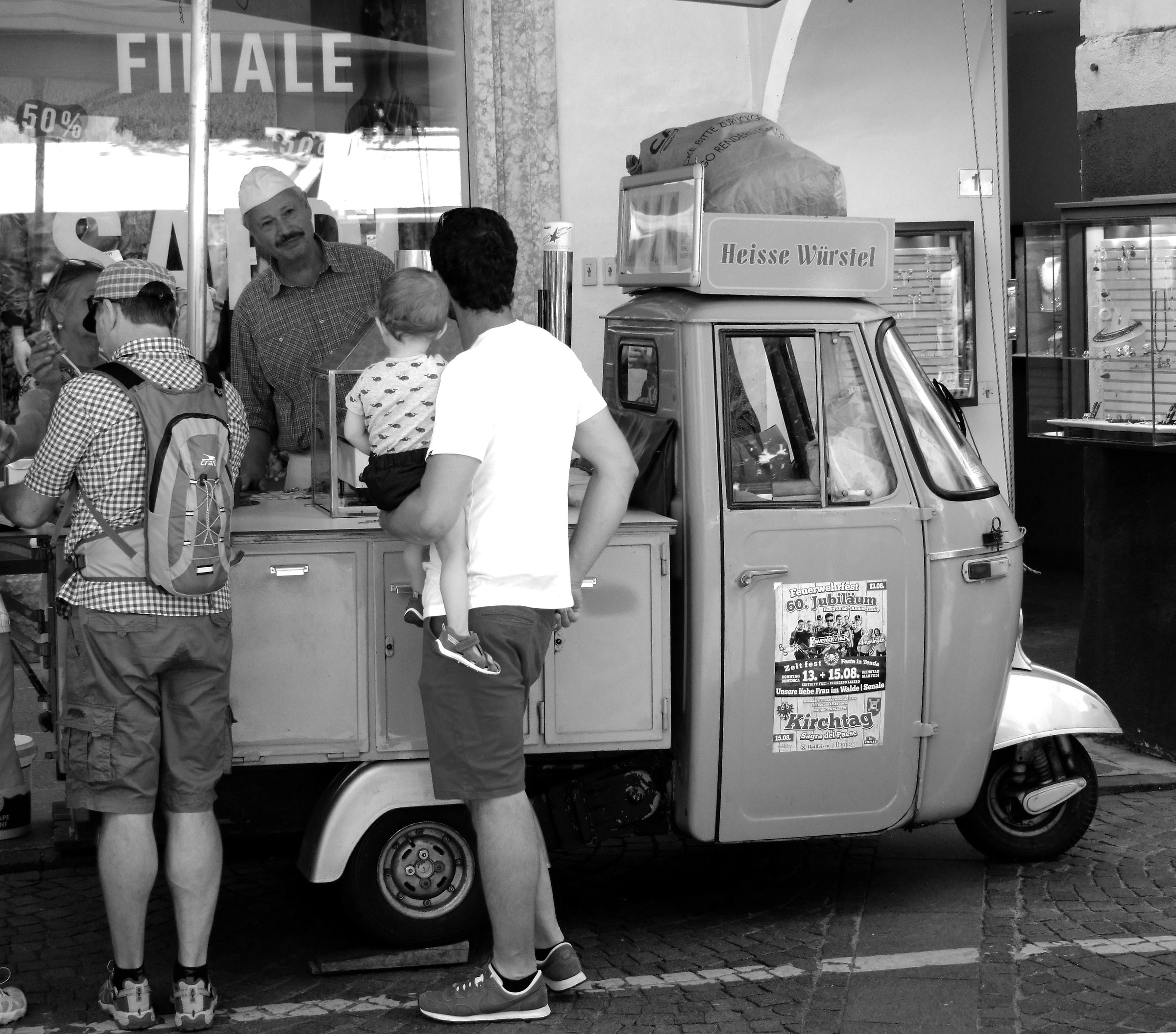 The Hot frankfurters Hawker