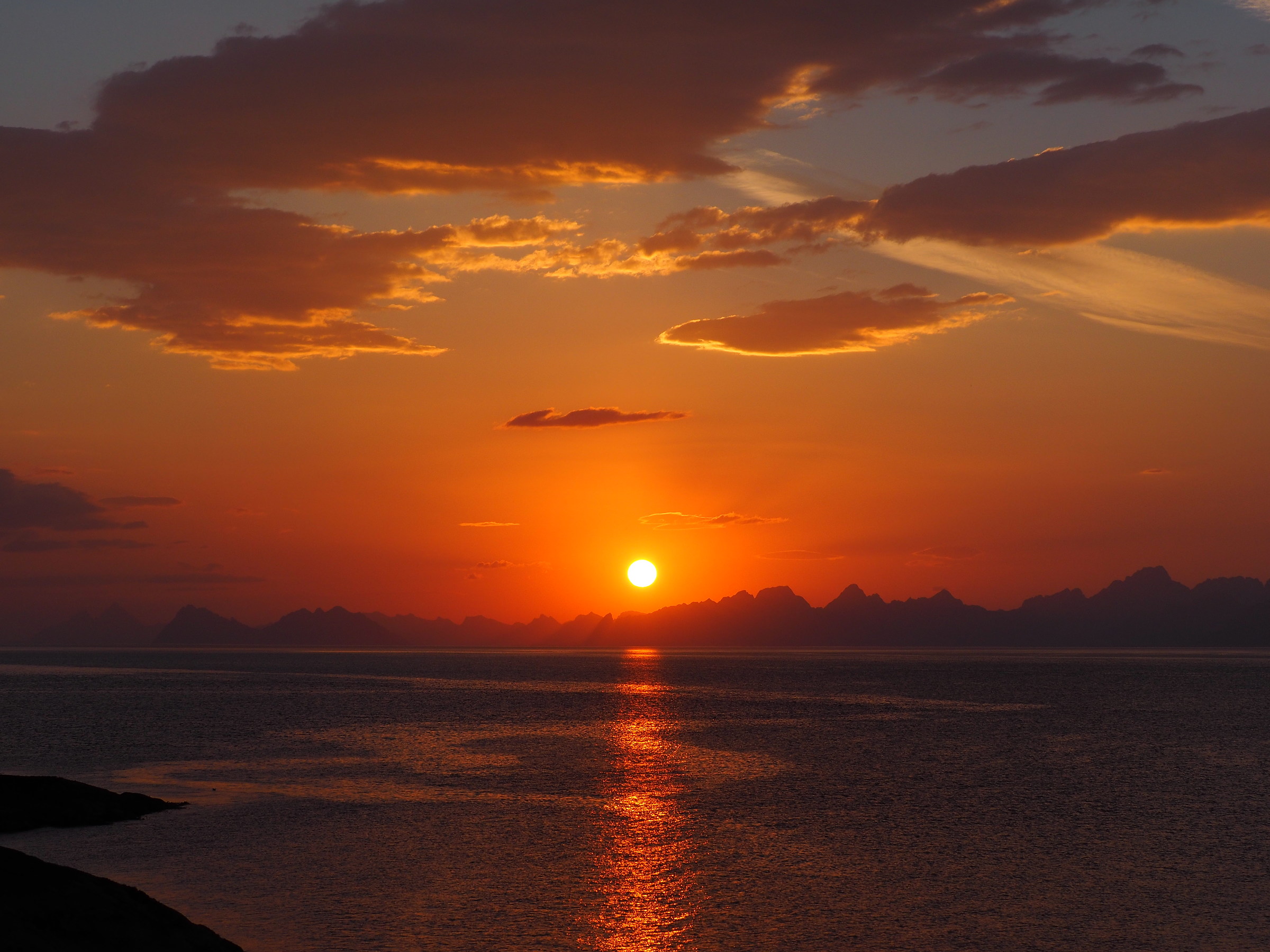 Sunset over Lofoten Islands