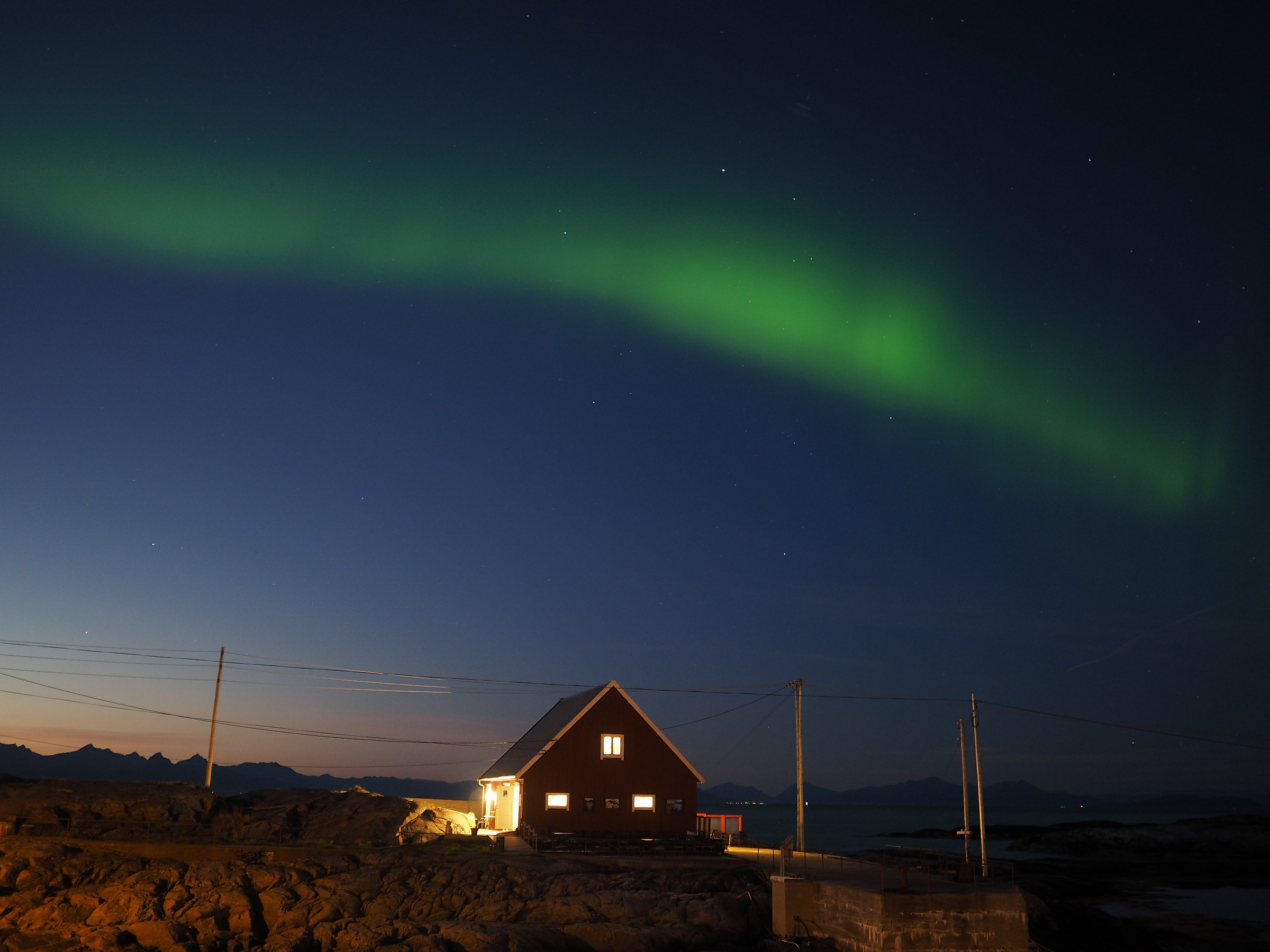 beautiful surprise after stunning norwegian fish dinner