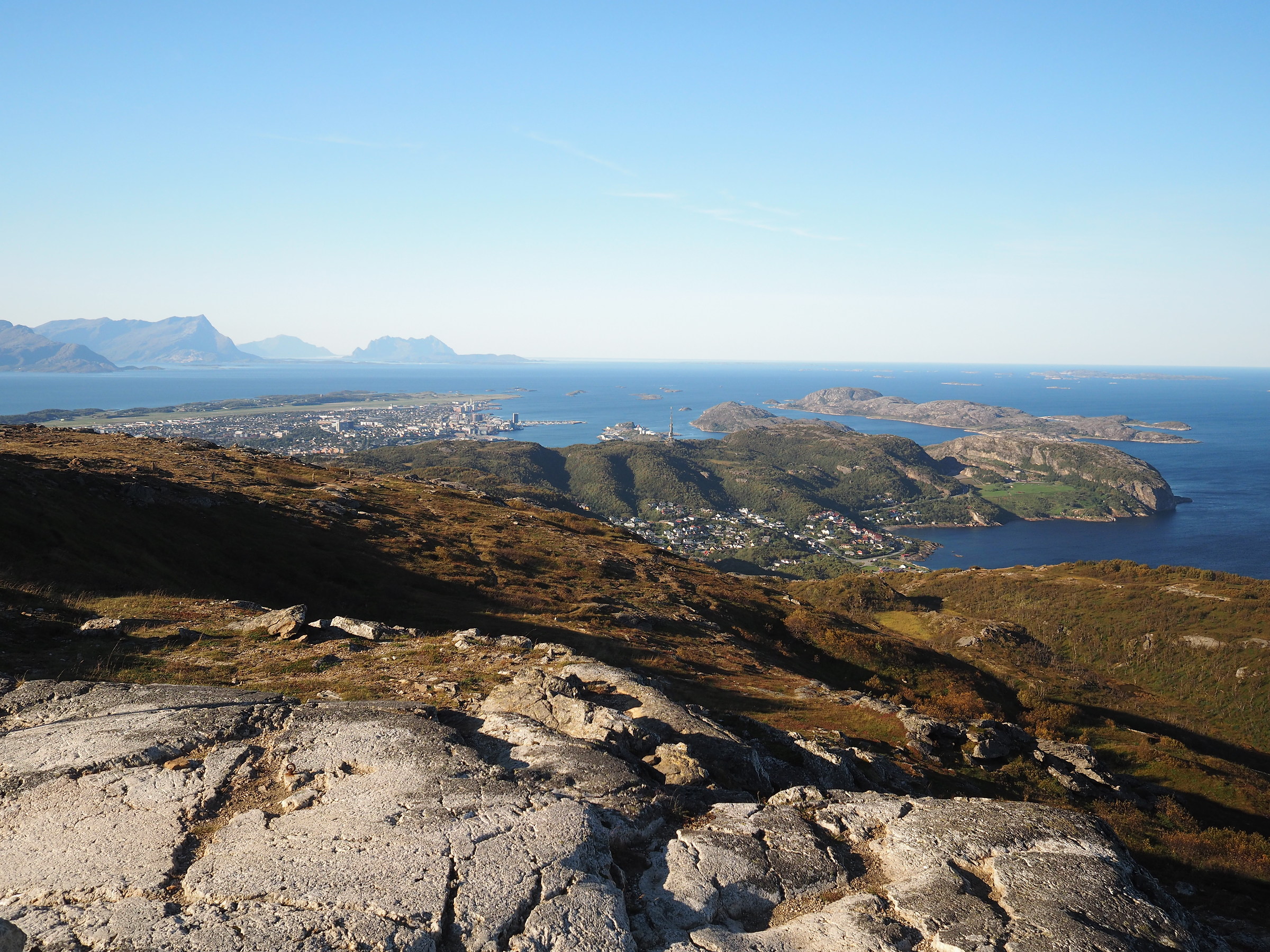 View of Bodo in the distance from Keiservarden