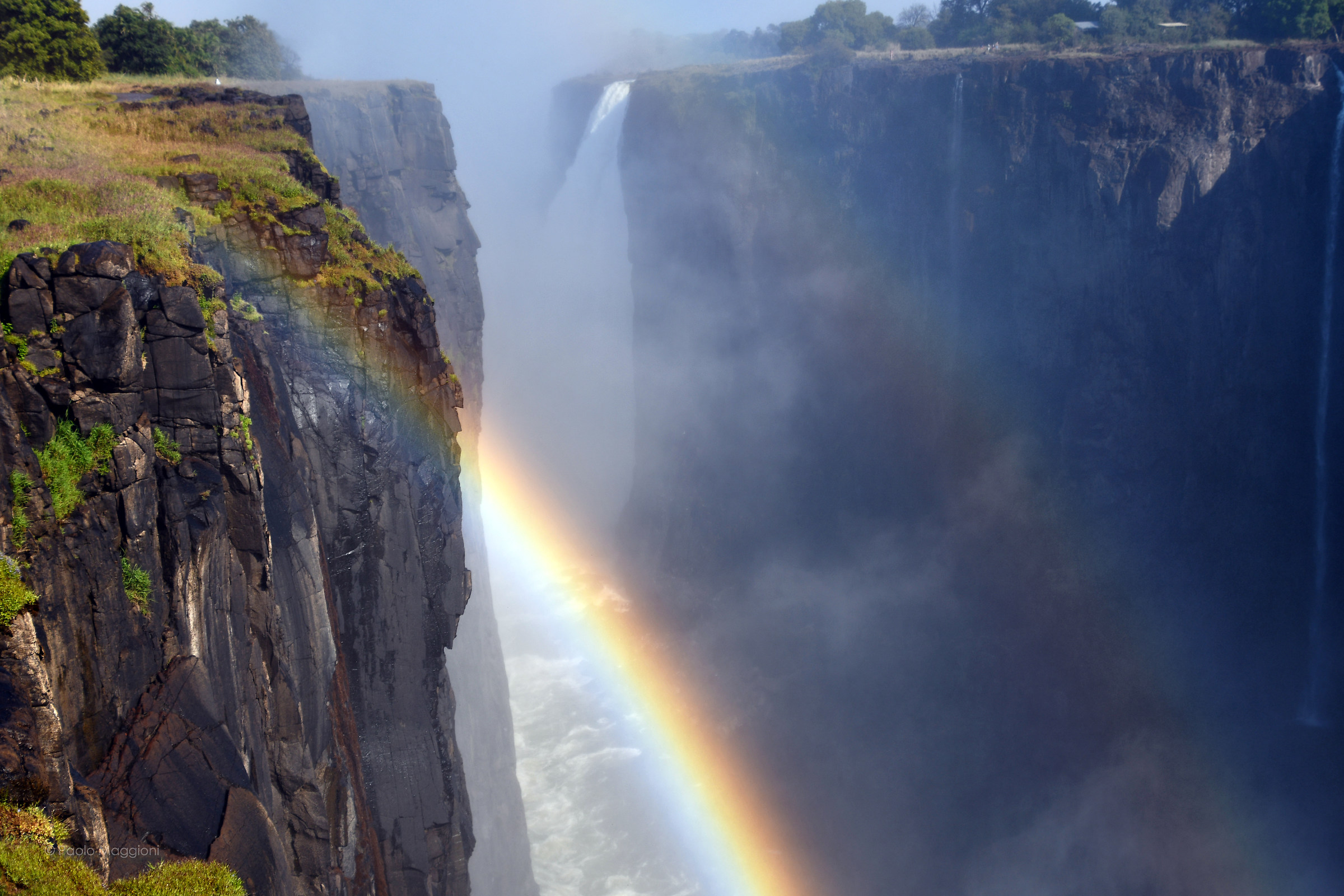 Waterfalls of water and colors