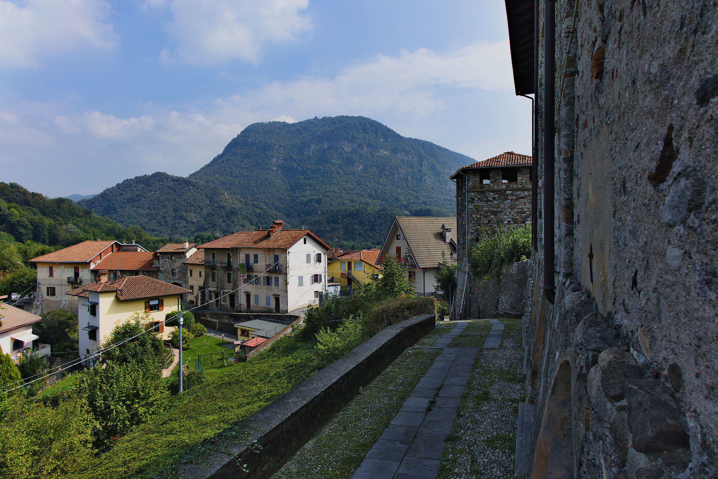 The Sant'Anna district of Borgosesia, which is medieval