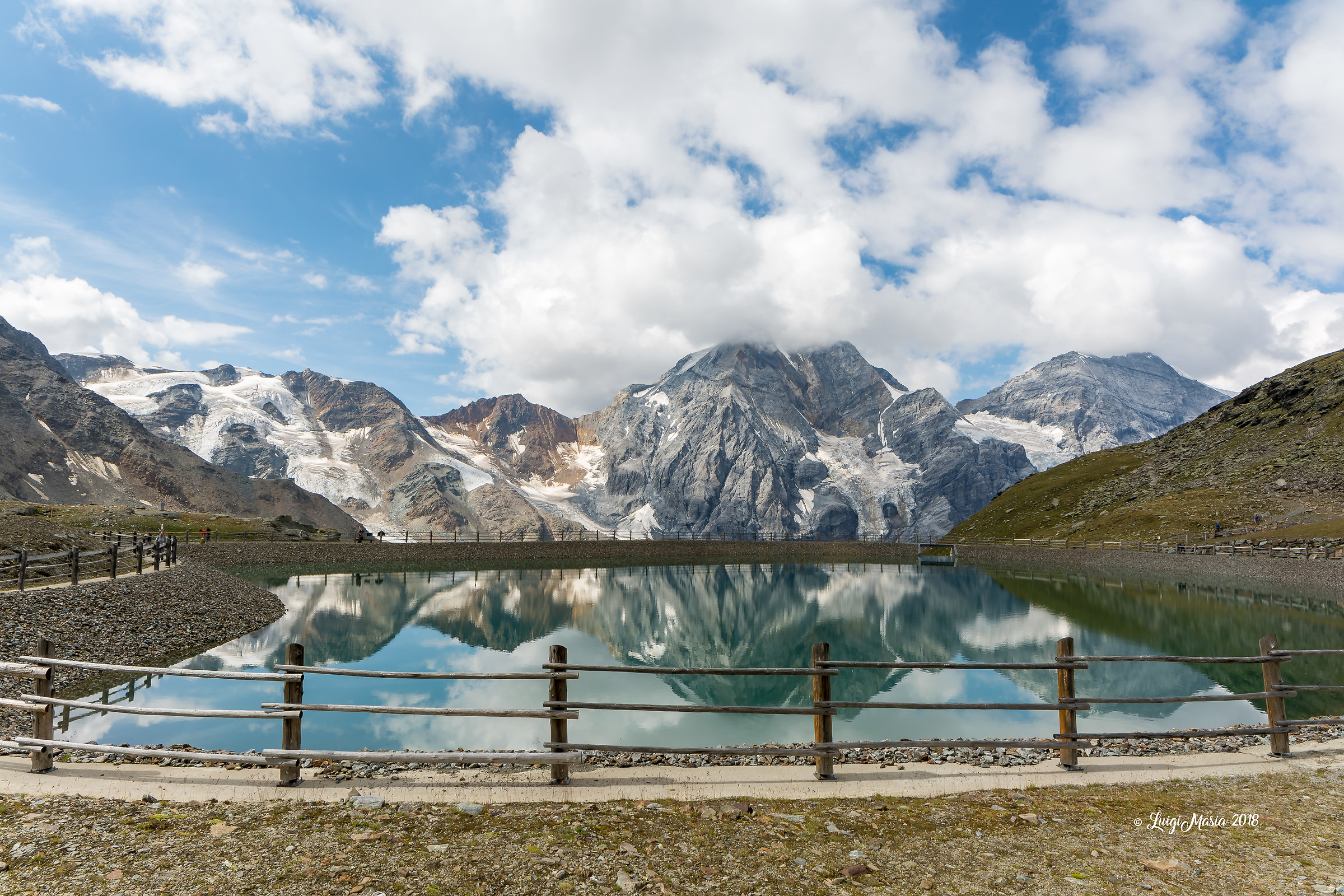 Gran Zebrù in the mirror
