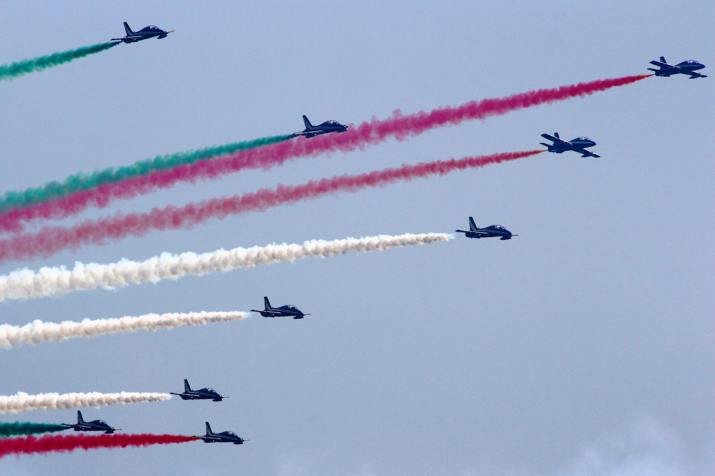 Frecce tricolori (air show del Garda 2018)