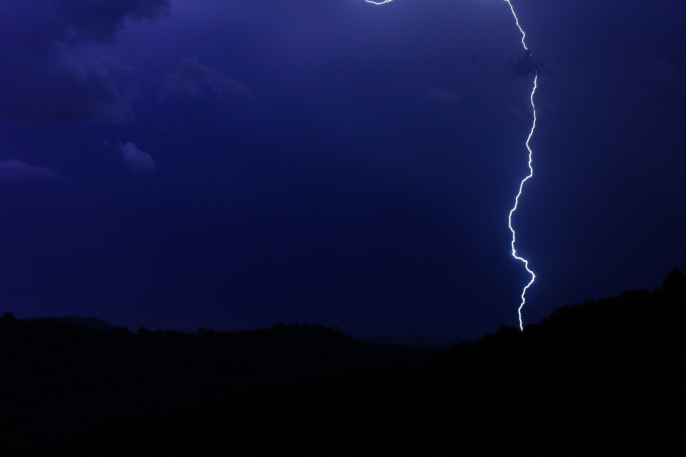 Lightning in Tuscany