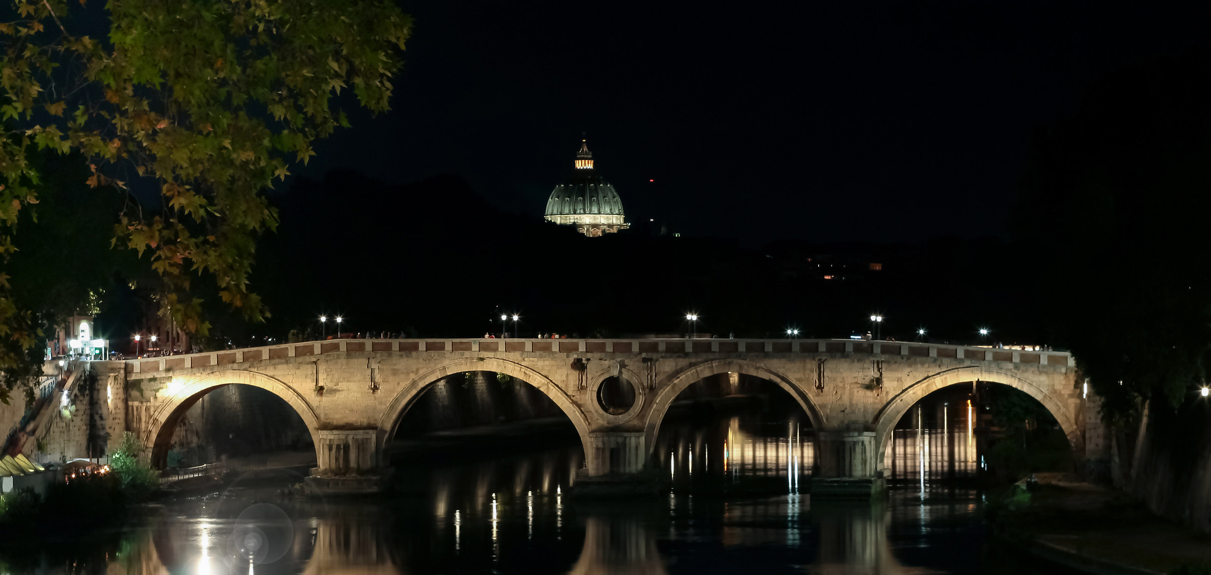 Ponte Giuseppe Mazzini e cupola di San Pietro
