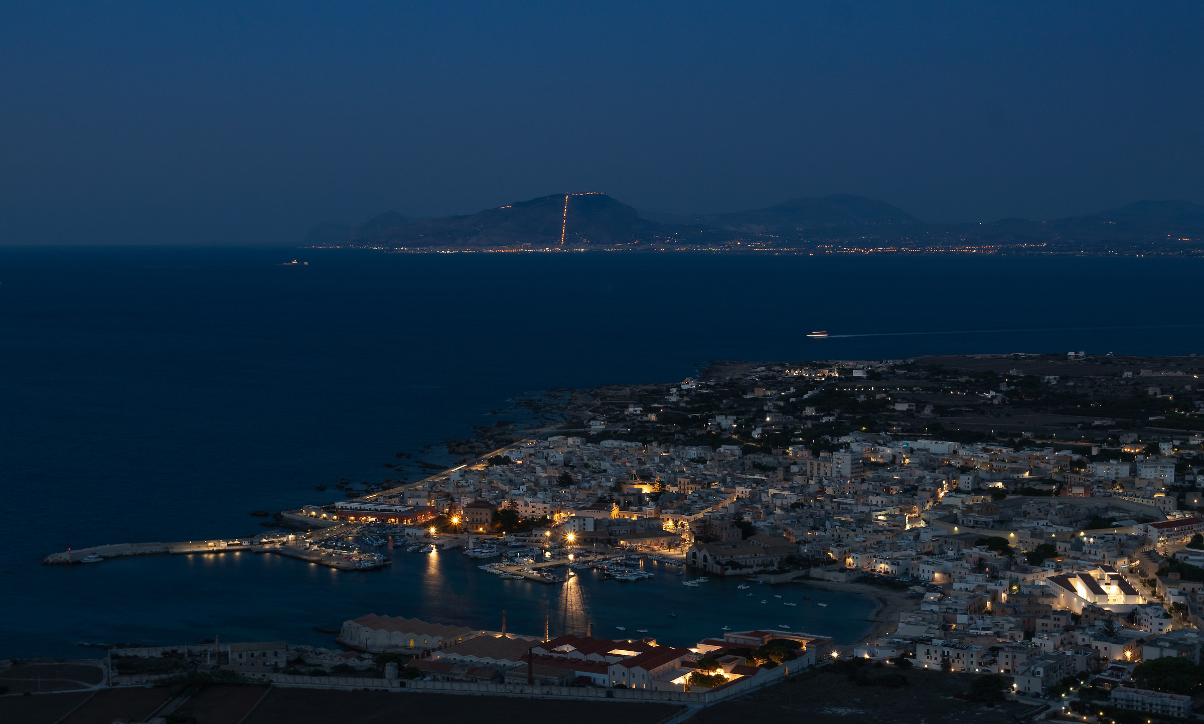 Favignana from the Castle