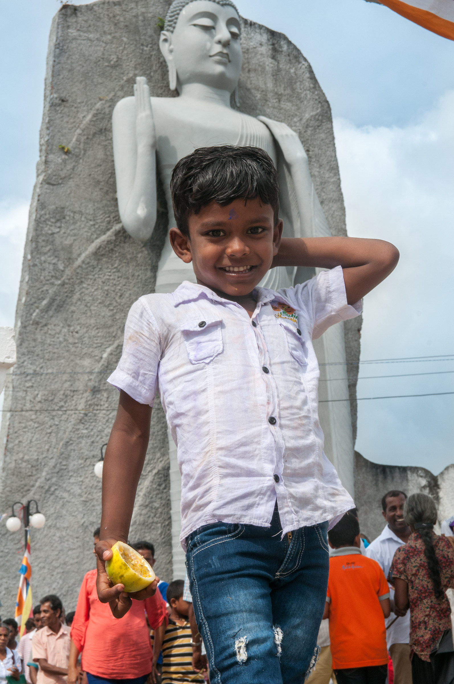 Timido sorriso al frutto della passione