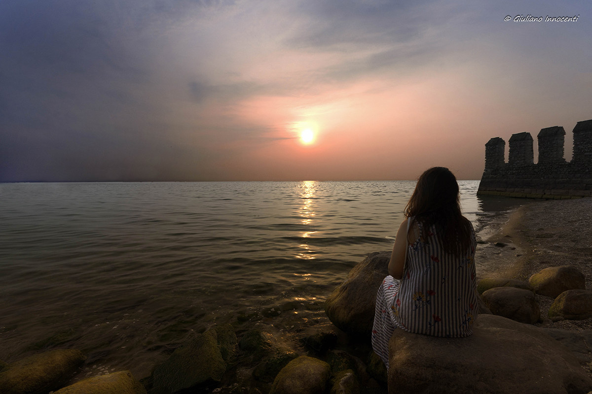 Waiting for the sunrise in Sirmione