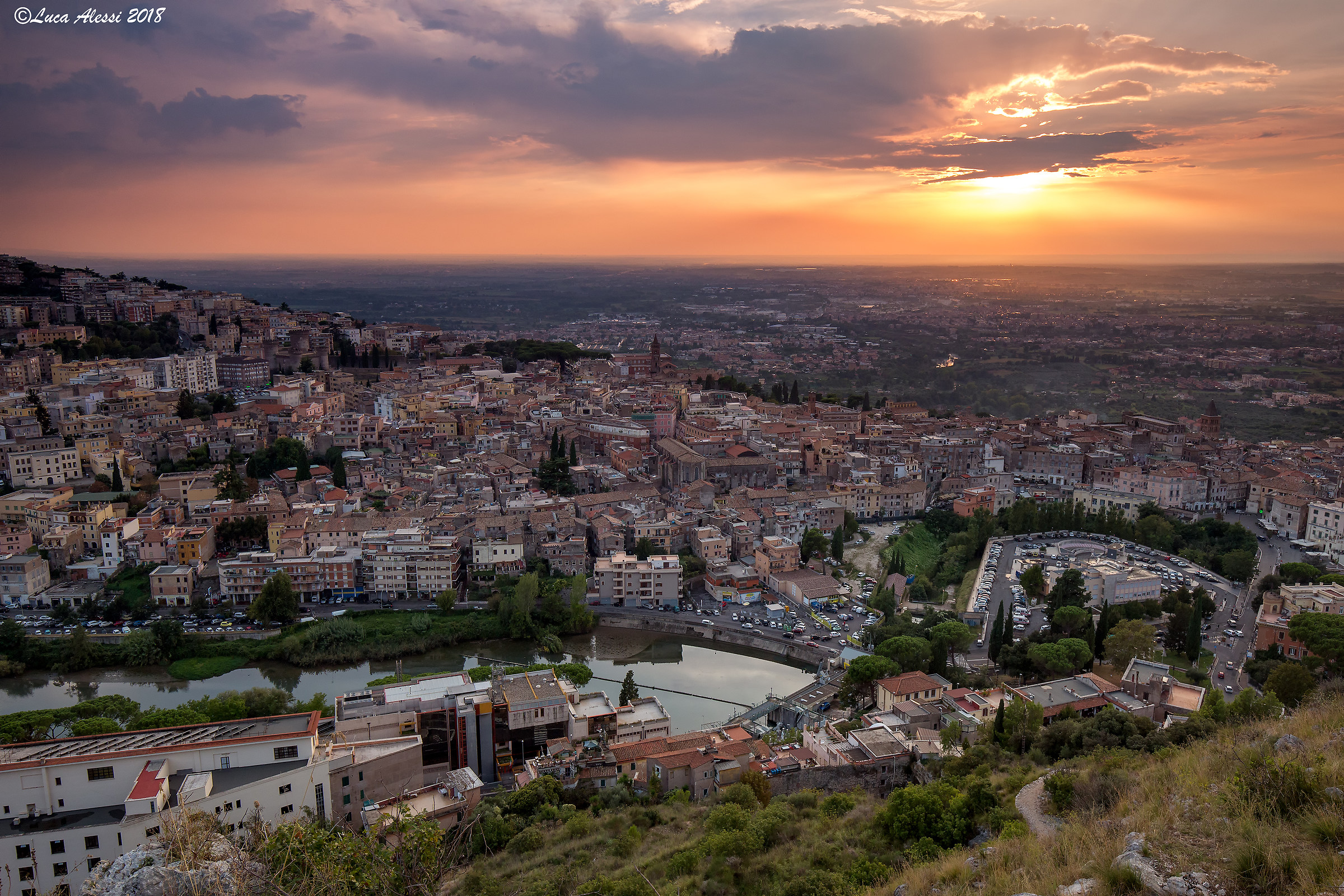 Tramonto sopra Tivoli