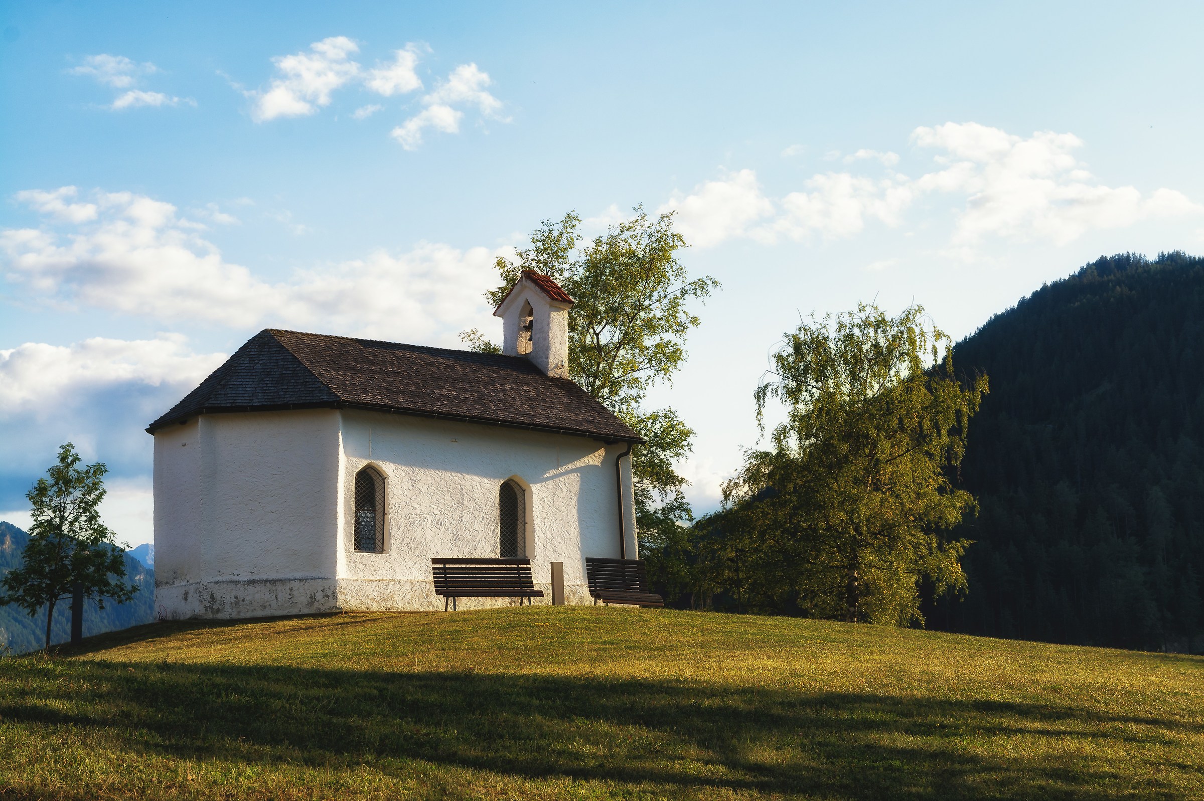 Church at sunset