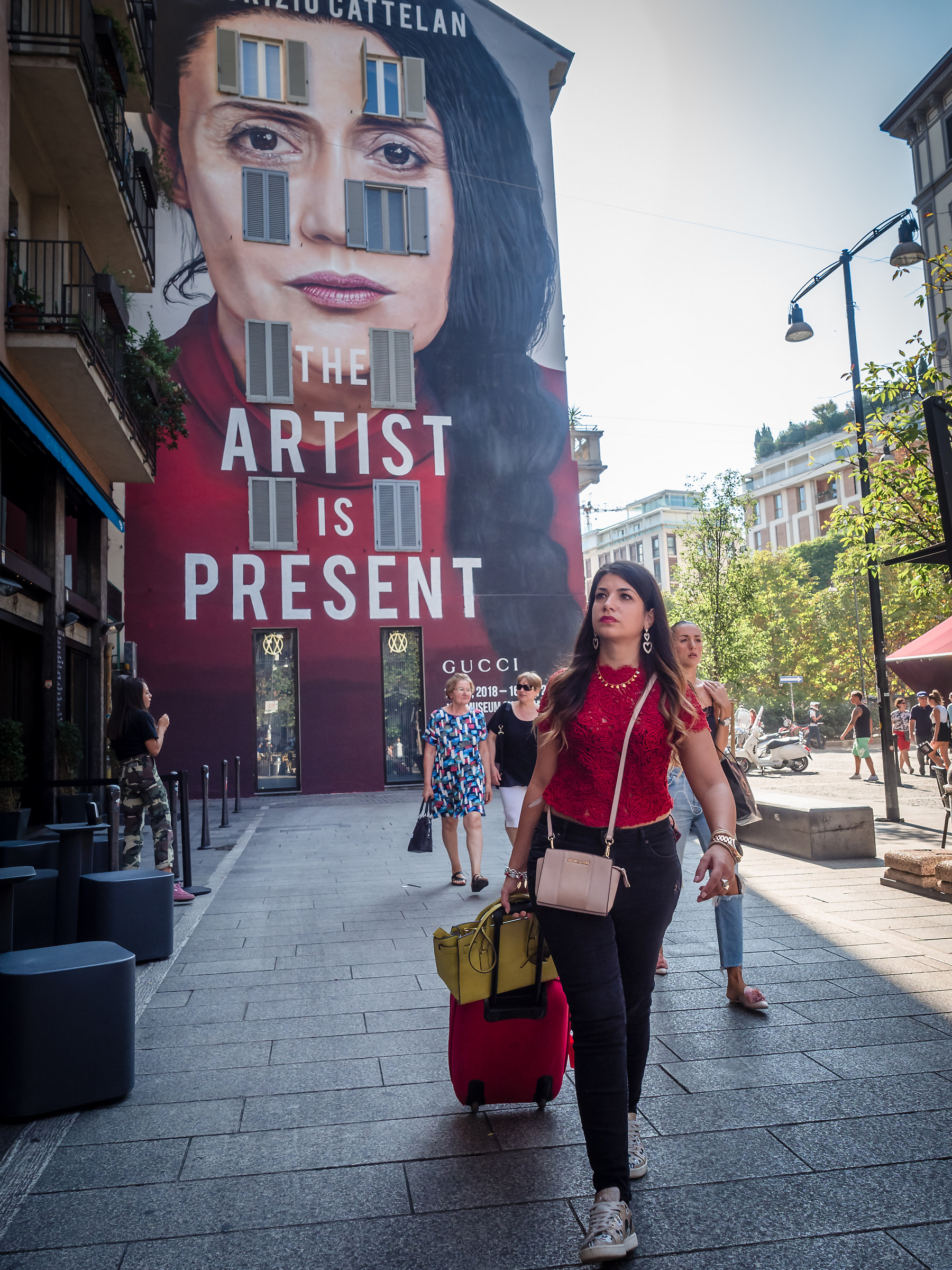 The artist is present