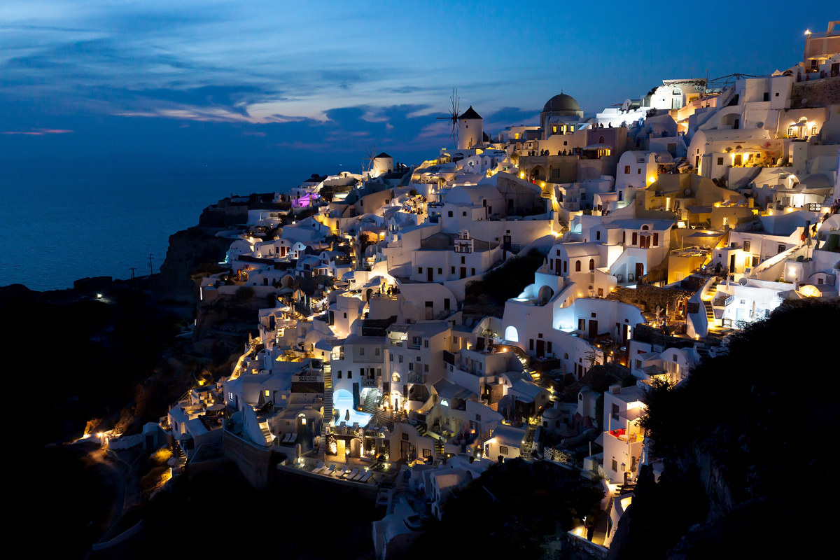 Oia ora blu -Santorini-