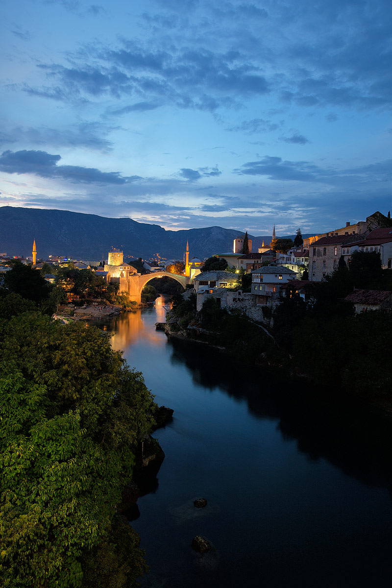 Blue Hour in Mostar