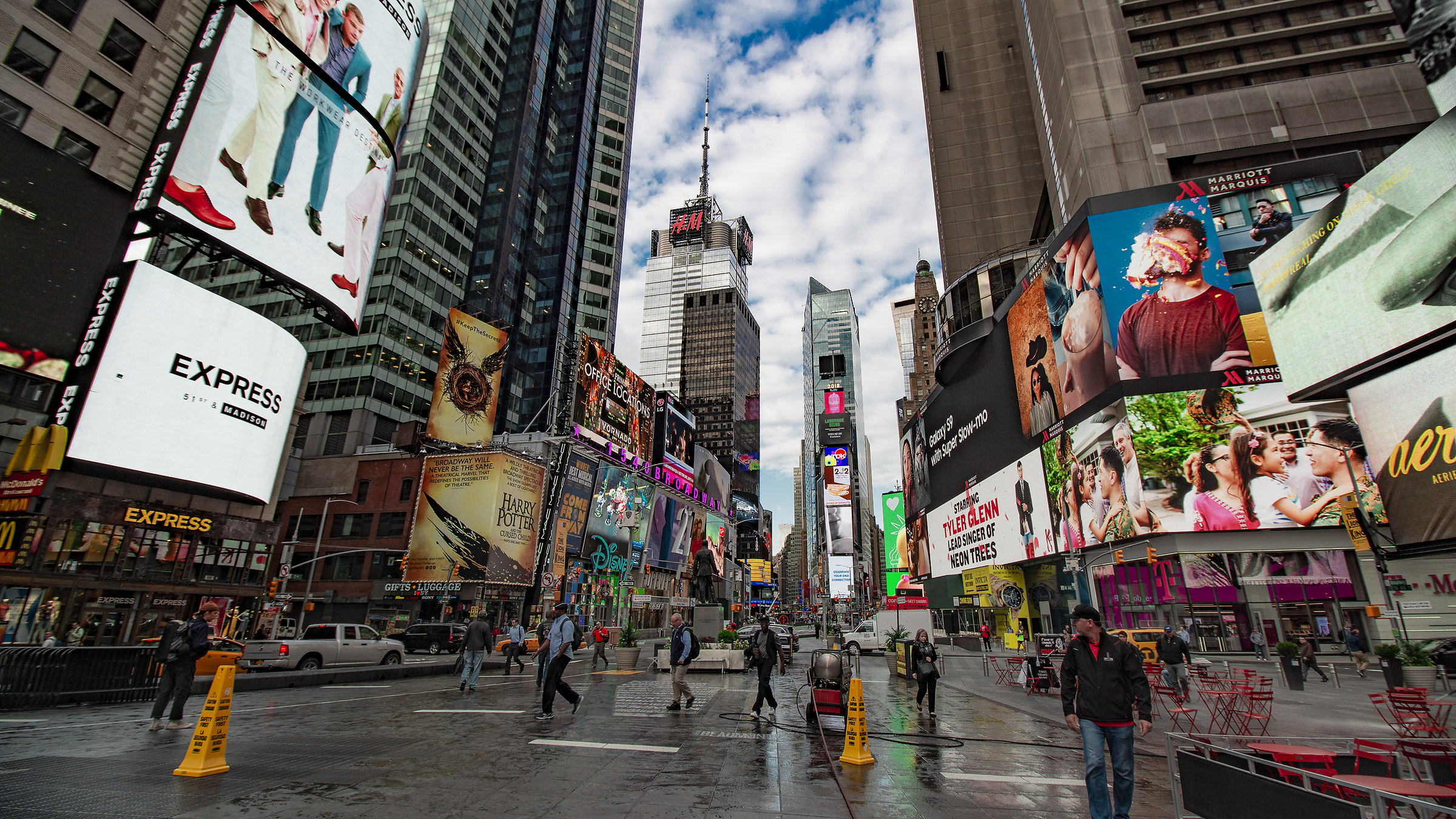 Time Square at 7 a.m.