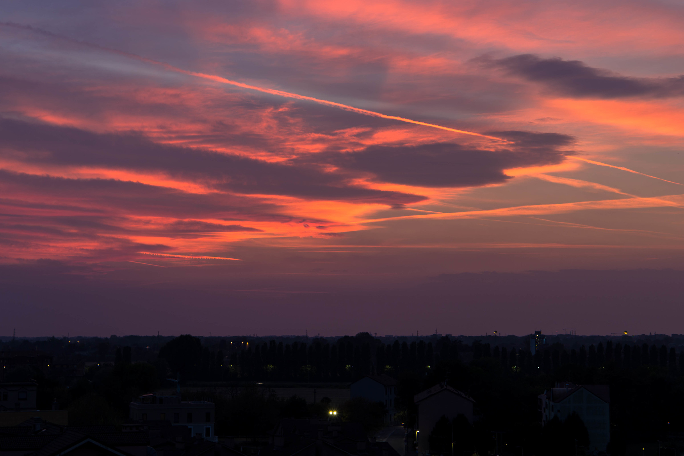 Autumn Sunset-Milan west