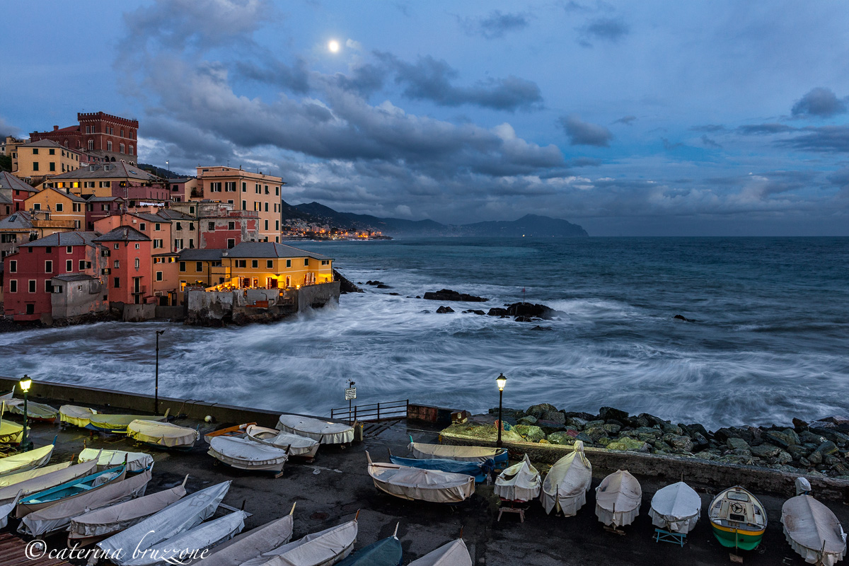 Boccadasse moonlight