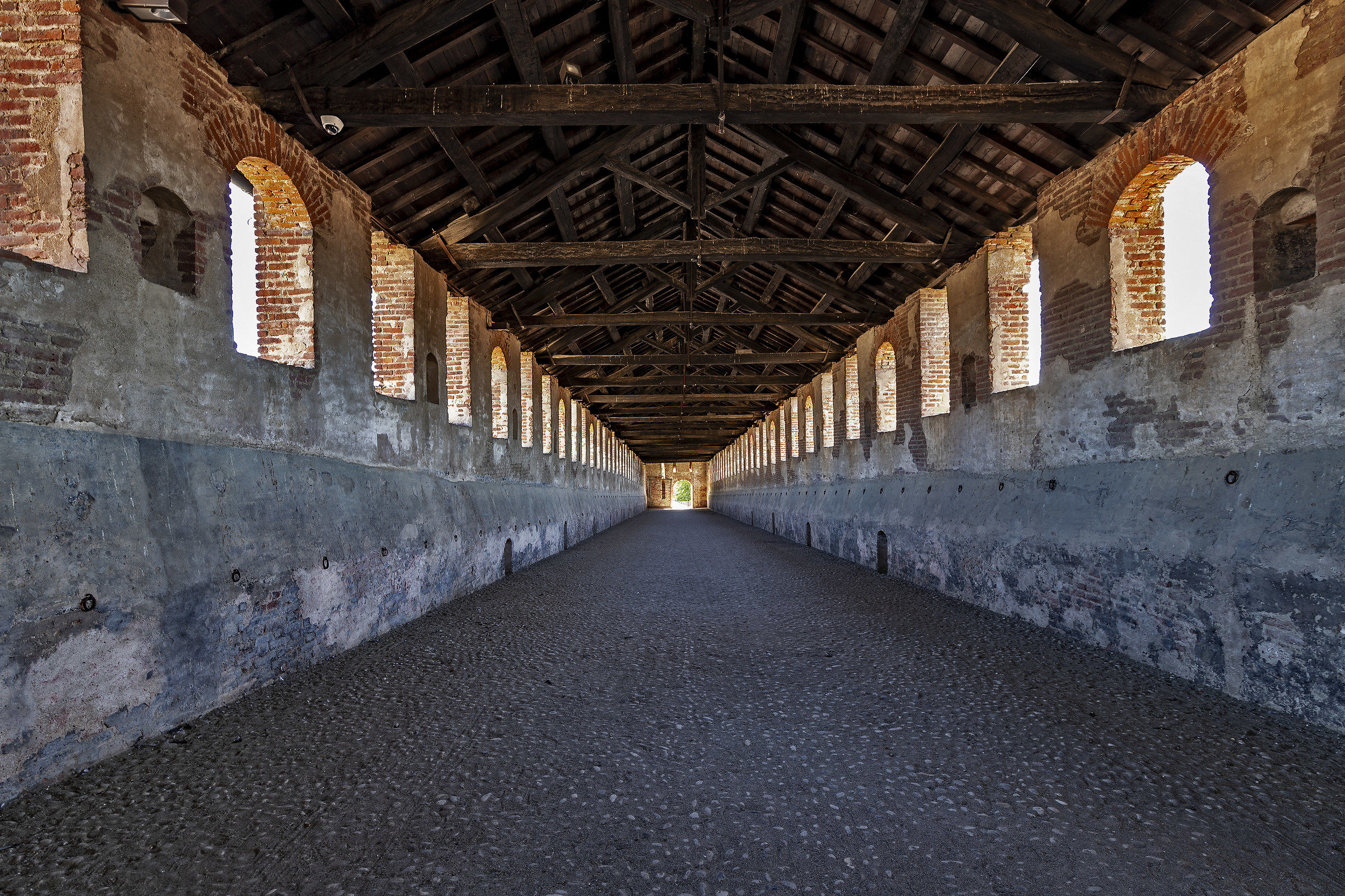 Long and straight ran the road