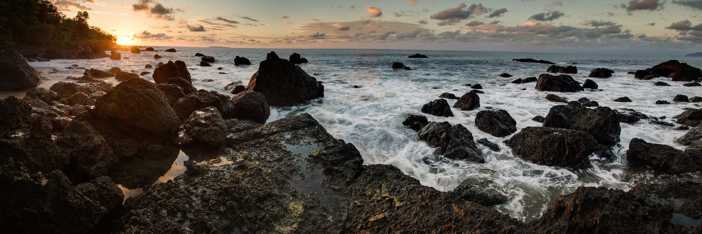 Seascape Costa Rica Corcovado Pano