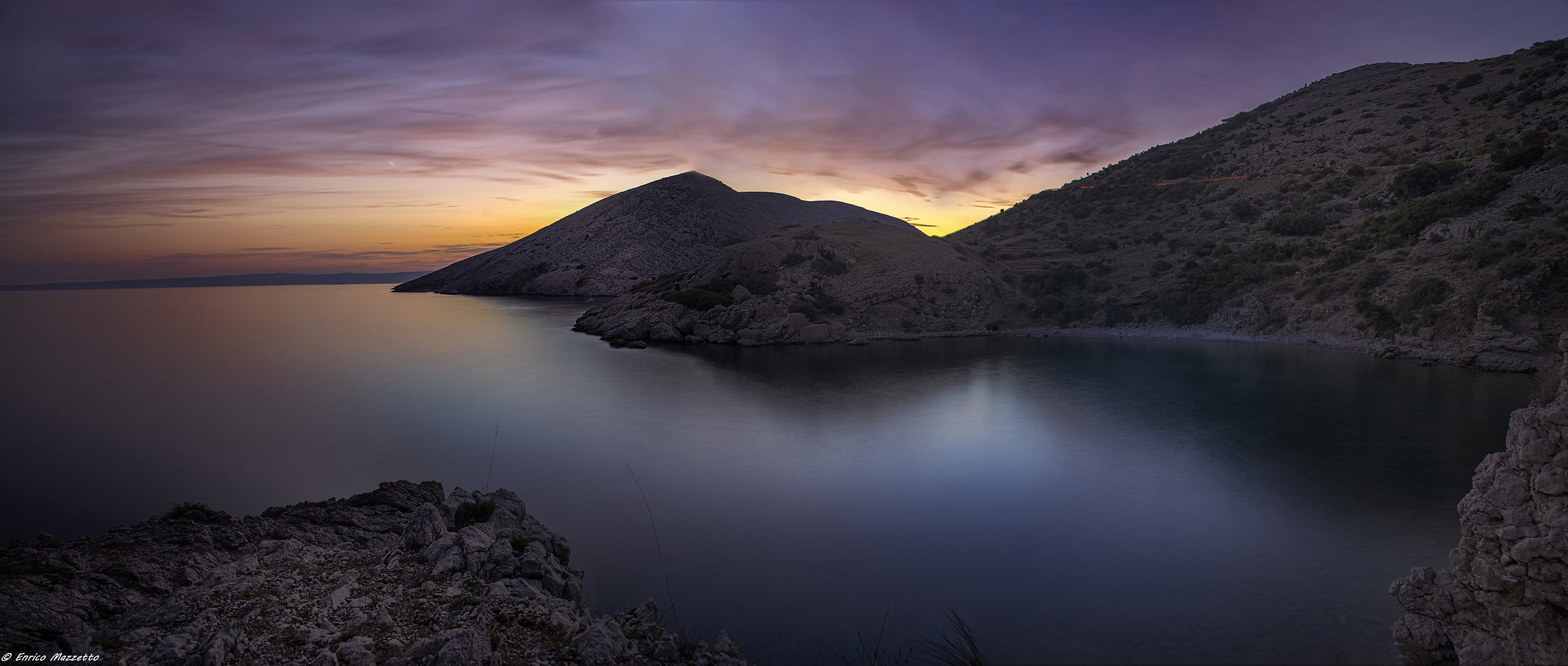 Tramonto su Oprna Bay (Croazia)